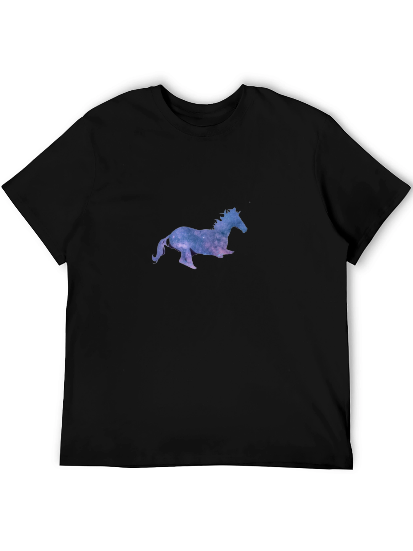 Galaxy Horse Black T-Shirt