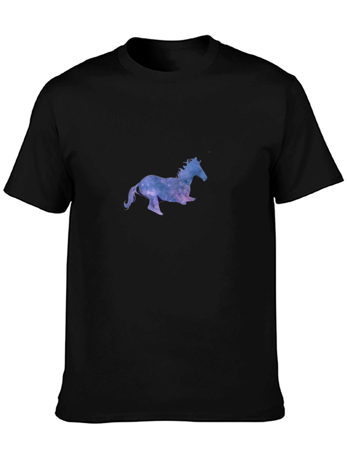 Galaxy Horse Black T-Shirt