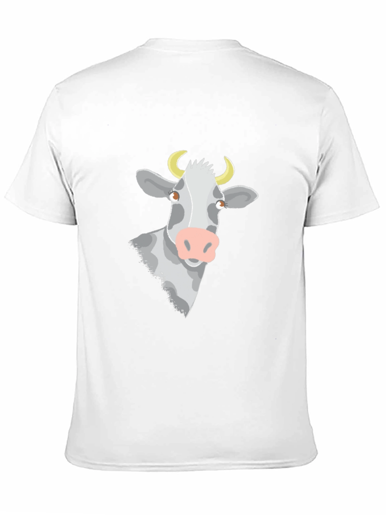 Cow Graphic T-Shirt - Black Cotton Blend