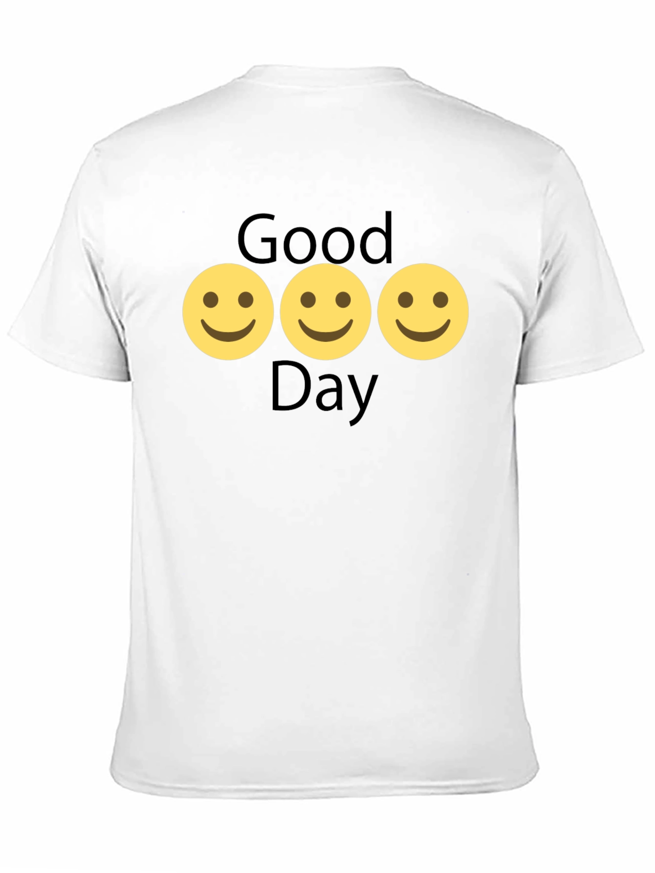 Good Day Smiley Face Black T-Shirt