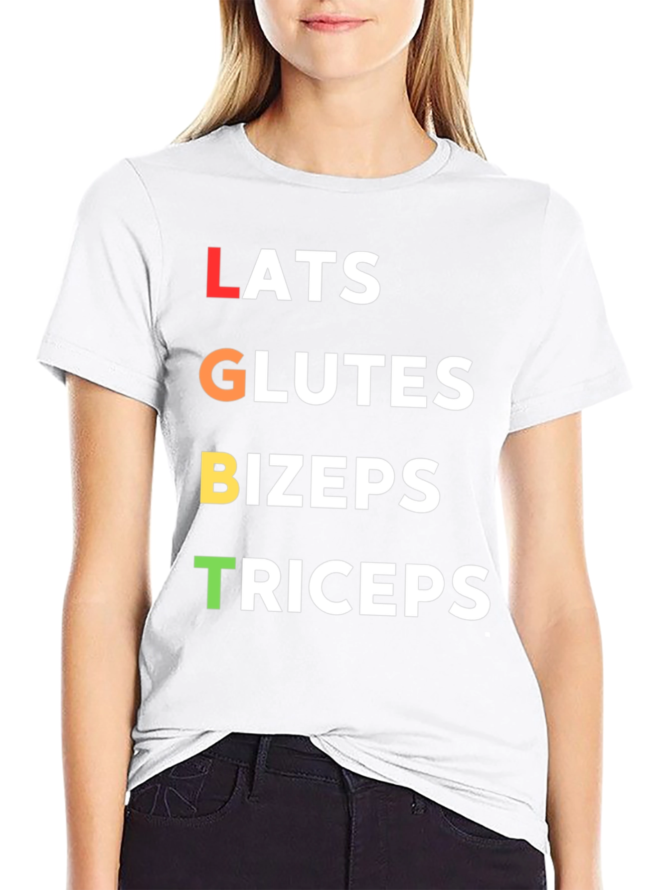LGBT Workout T-Shirt - Lats Glutes Bizeps Triceps