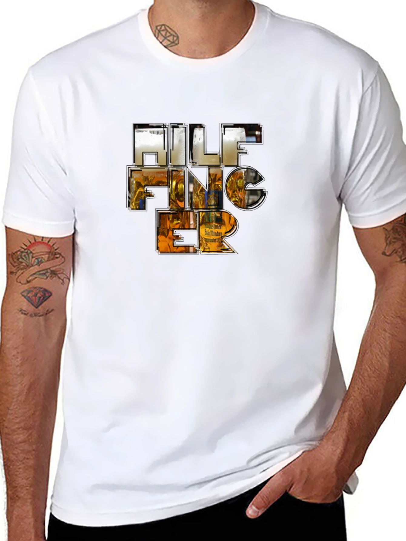 HILF FINGER Black T-Shirt