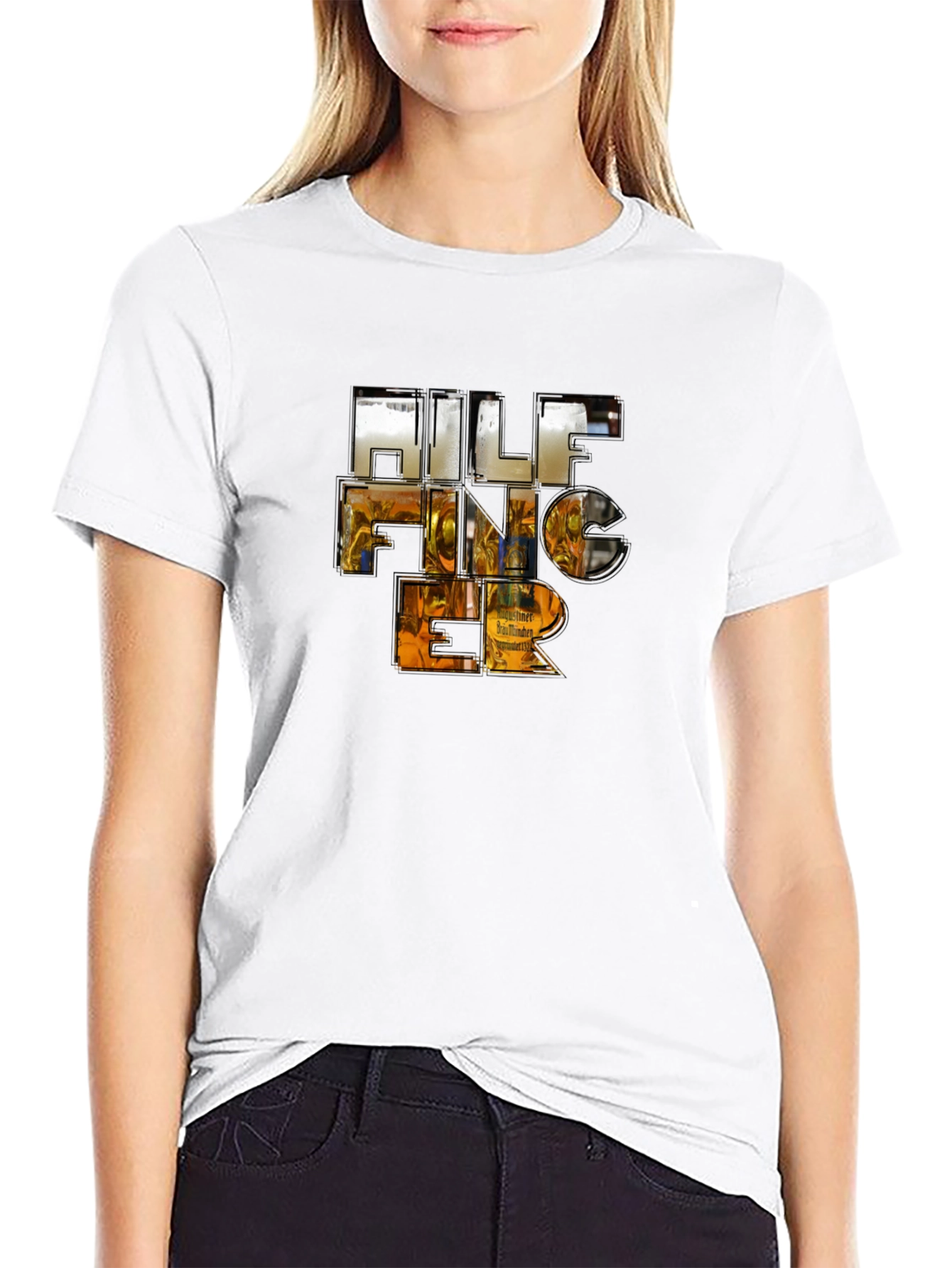 HILF FINGER Black T-Shirt