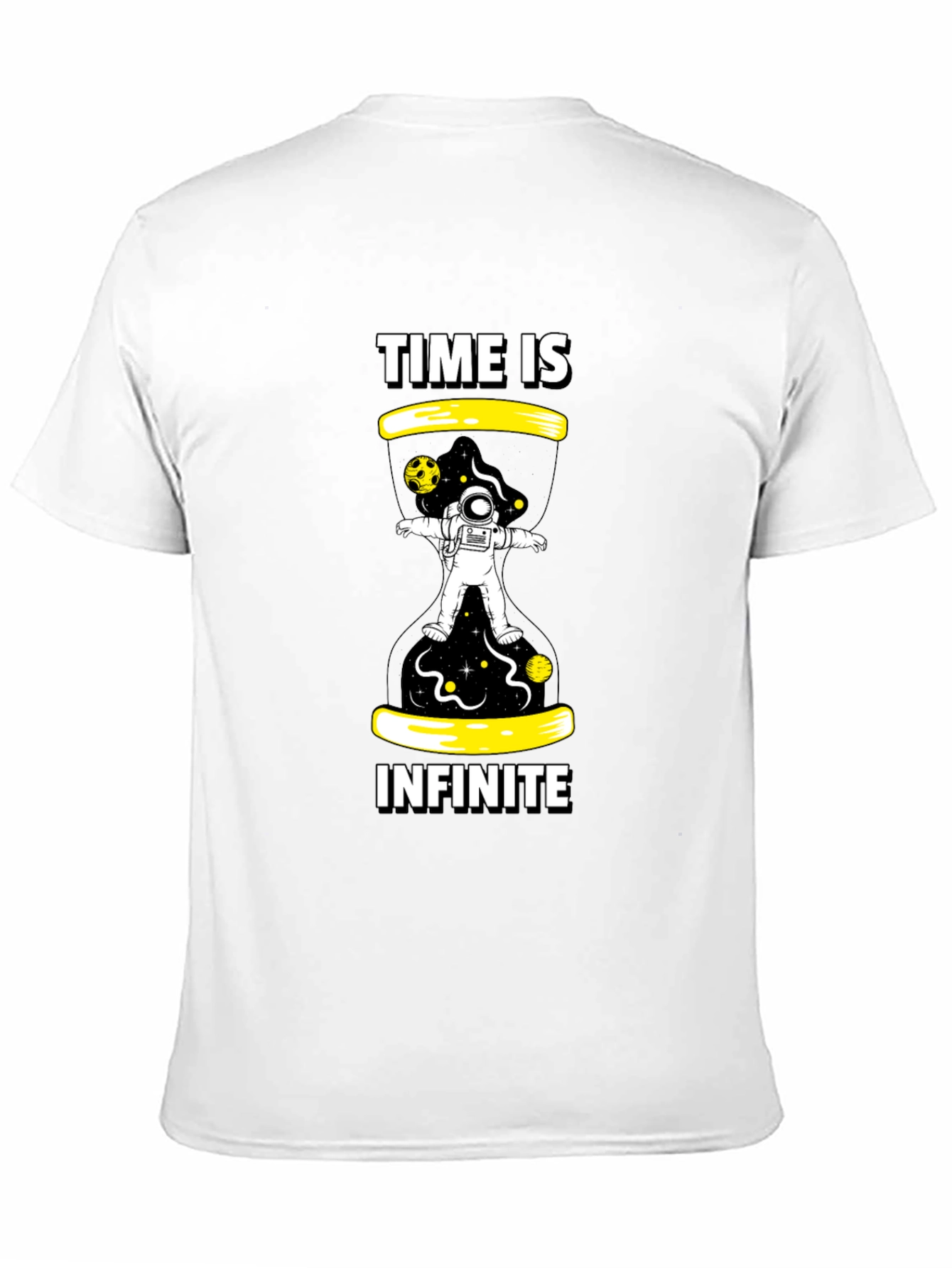 Time is Infinite Black Graphic Tee