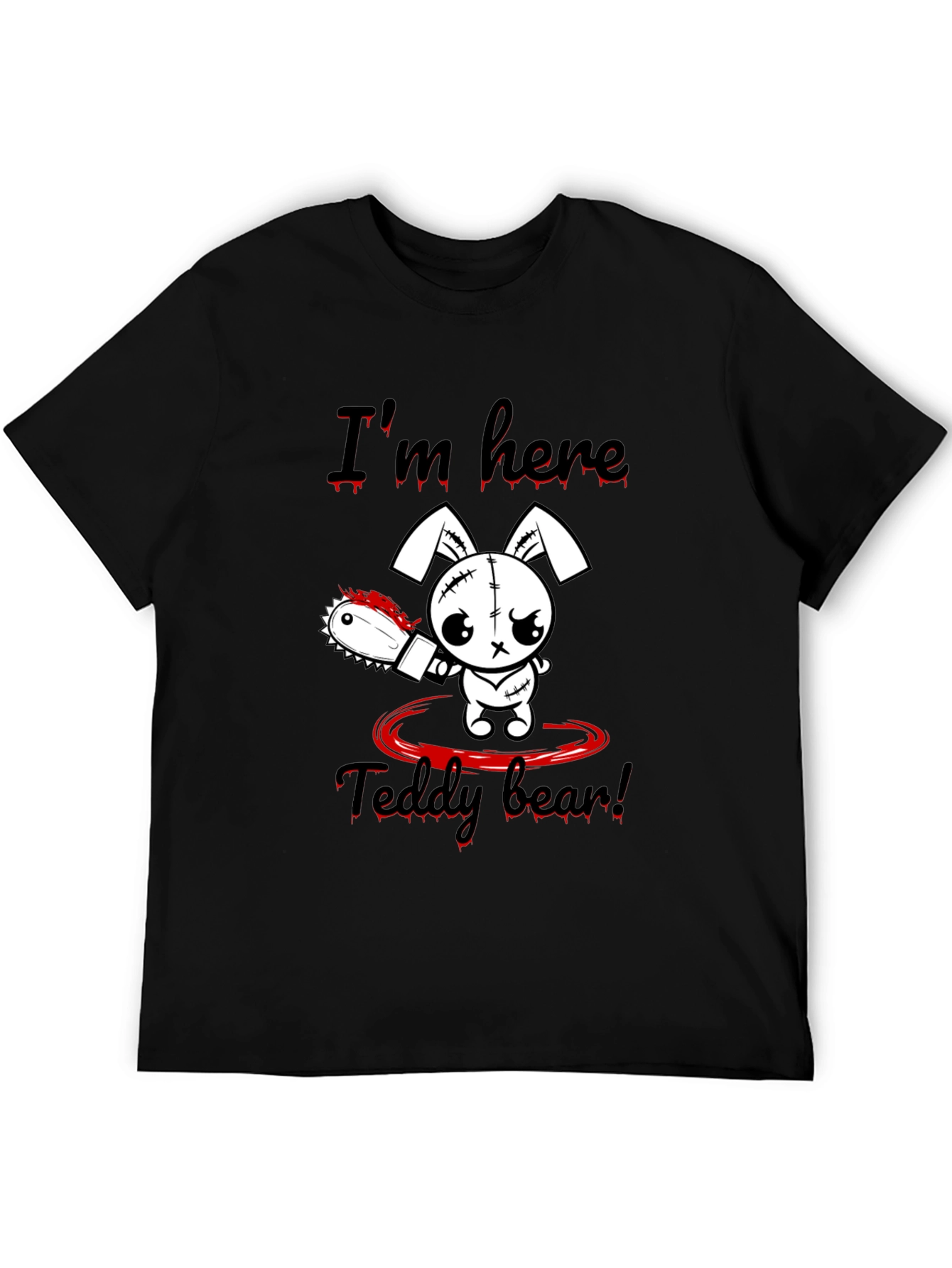 Creepy Bunny Chainsaw T-Shirt