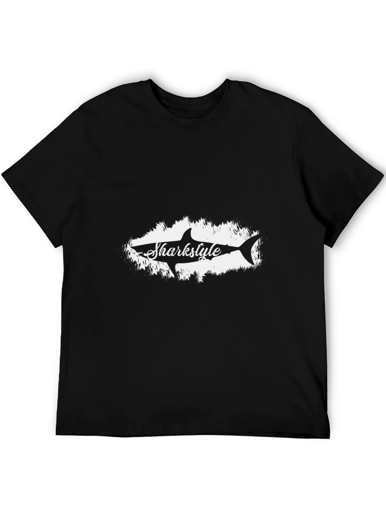 Sharkstyle Graphic Black T-Shirt