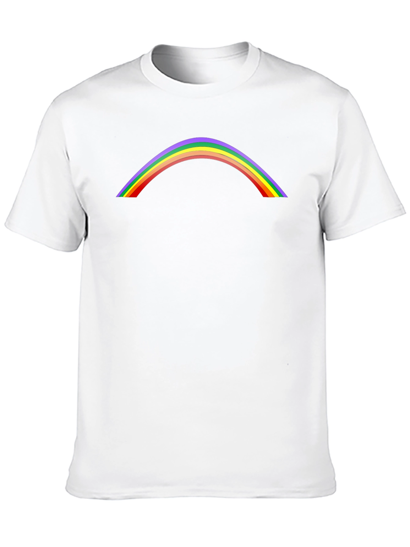 Rainbow Arch Graphic Tee - Stylish Casual Shirt