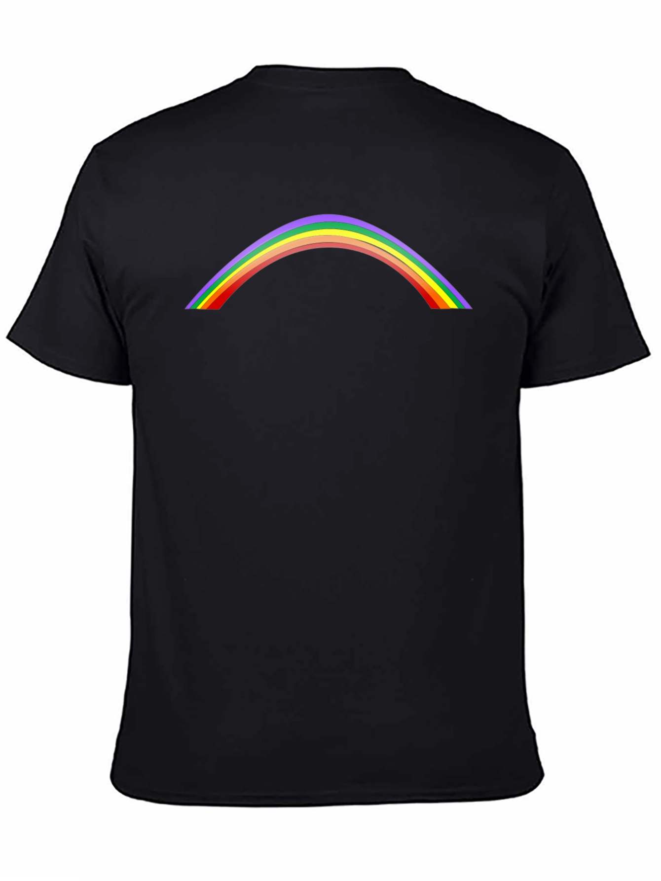 Rainbow Arch Graphic Tee - Stylish Casual Shirt