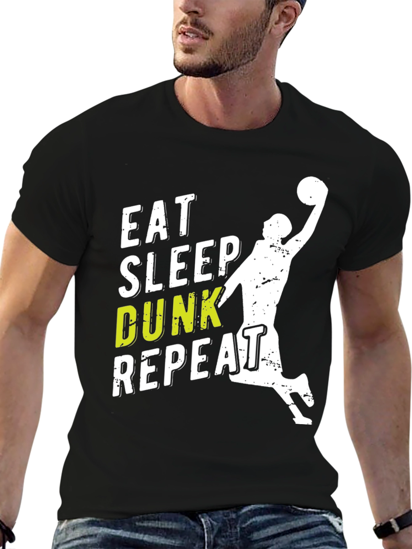 Eat Sleep Dunk Repeat Graphic Tee