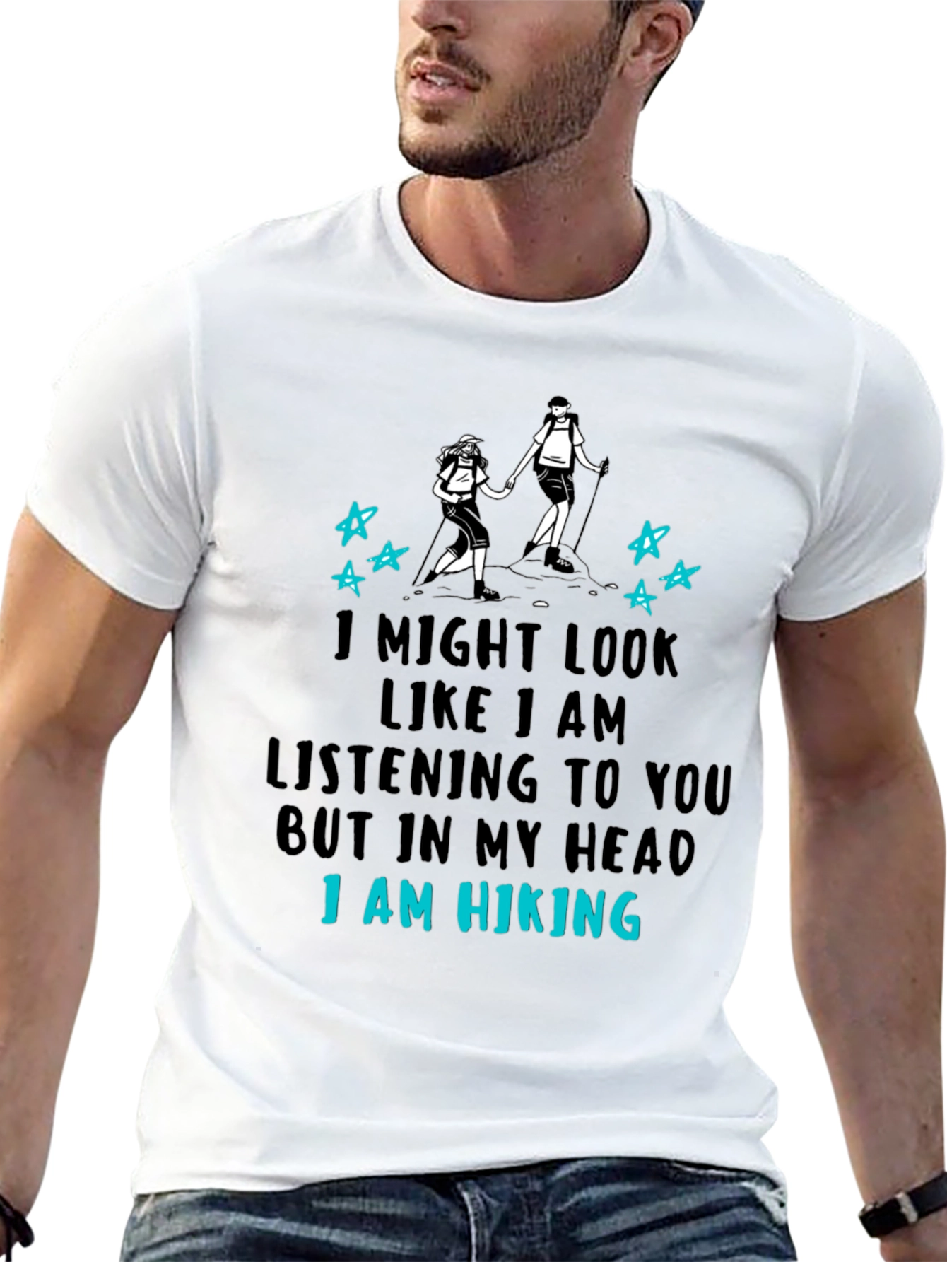 Hiking Lover T-Shirt - I Am Hiking Graphic Tee