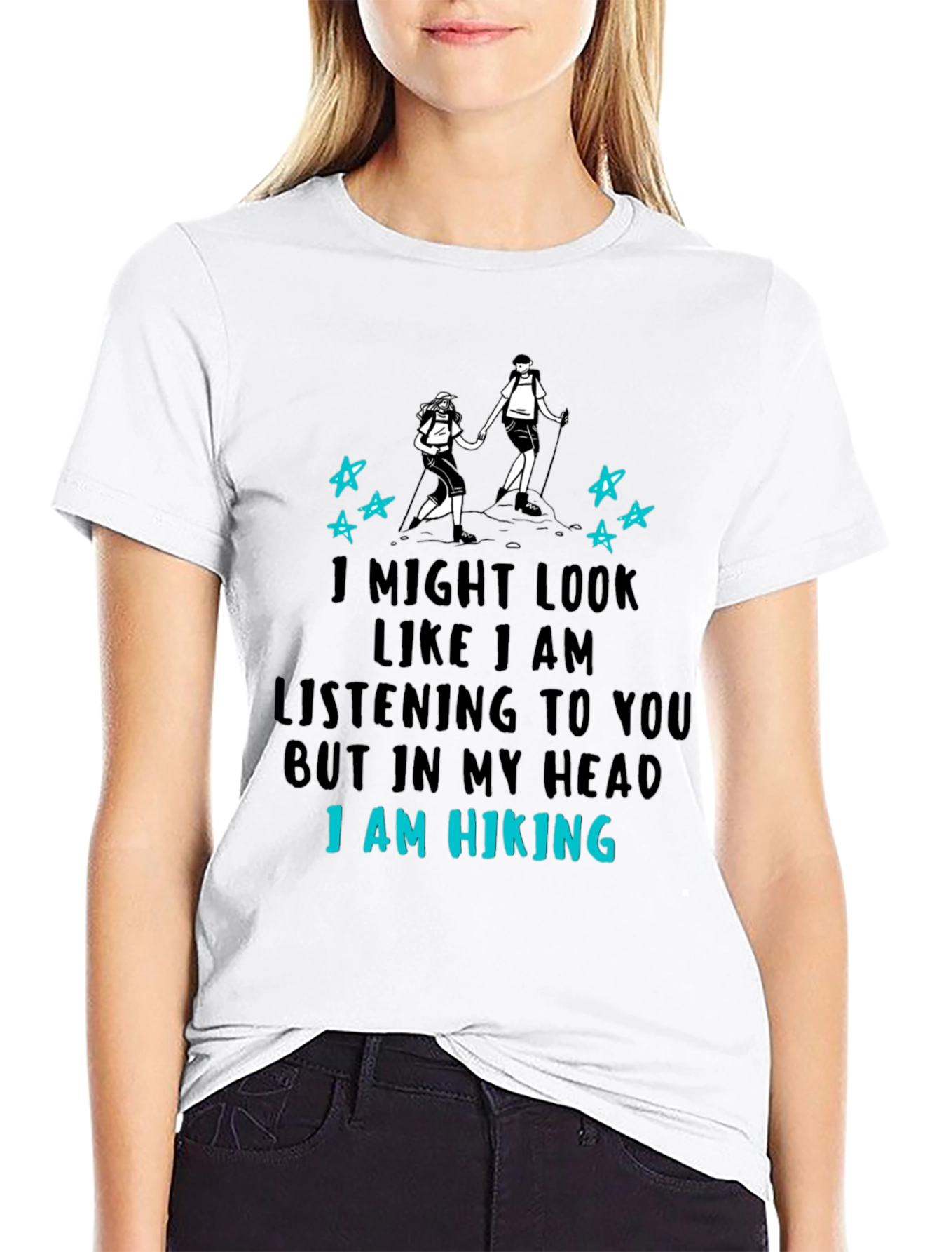Hiking Lover T-Shirt - I Am Hiking Graphic Tee