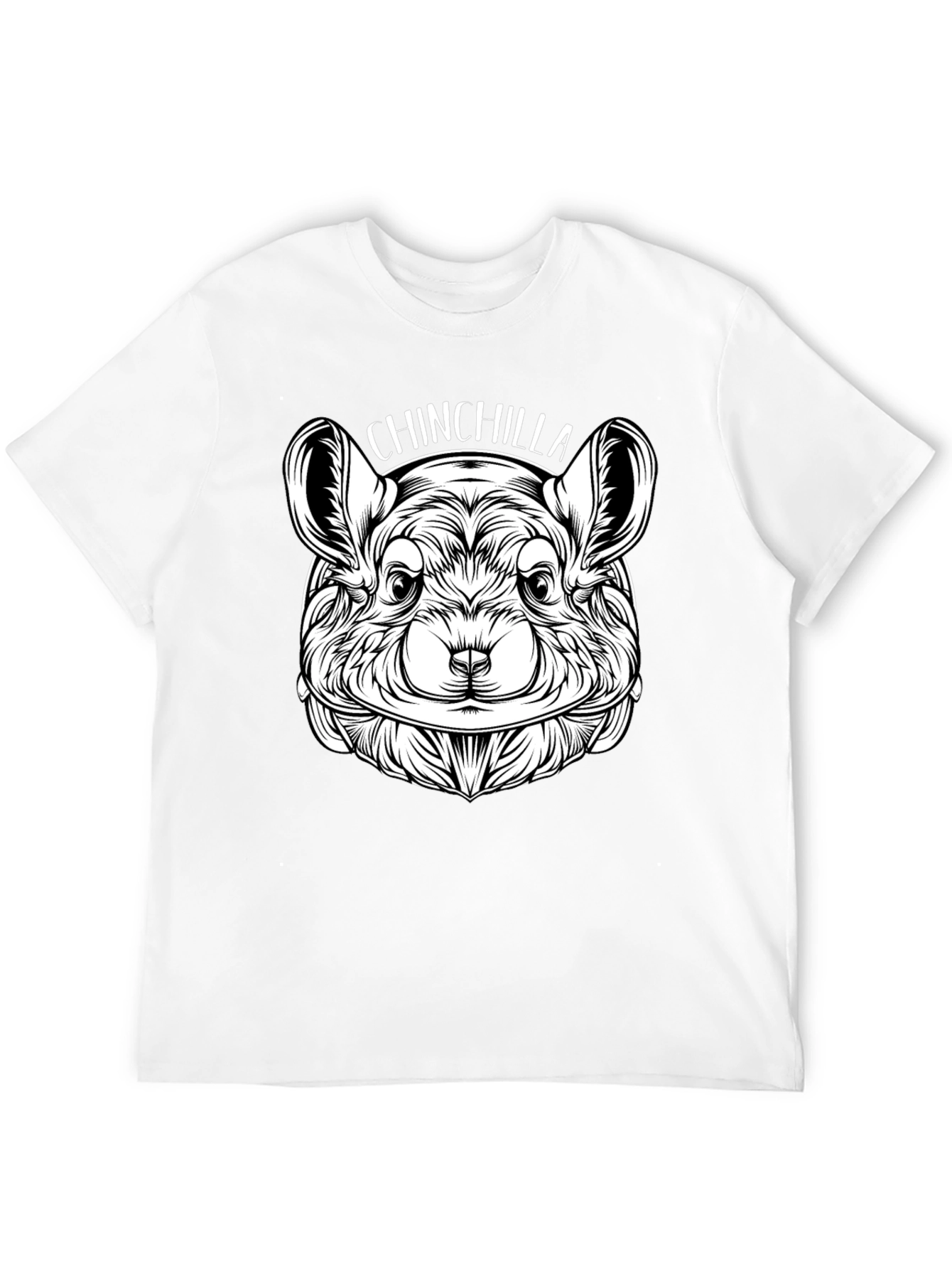 Chinchilla Graphic Print Crew Neck T-Shirt