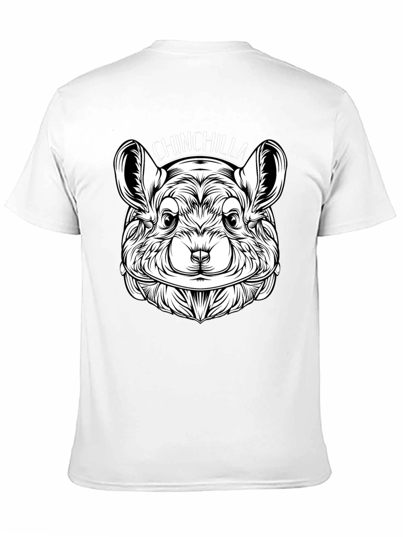 Chinchilla Graphic Print Crew Neck T-Shirt