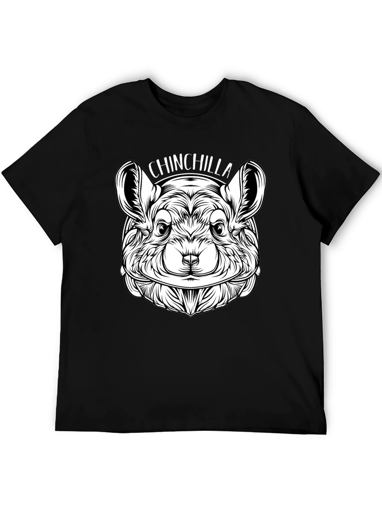 Chinchilla Graphic Print Crew Neck T-Shirt