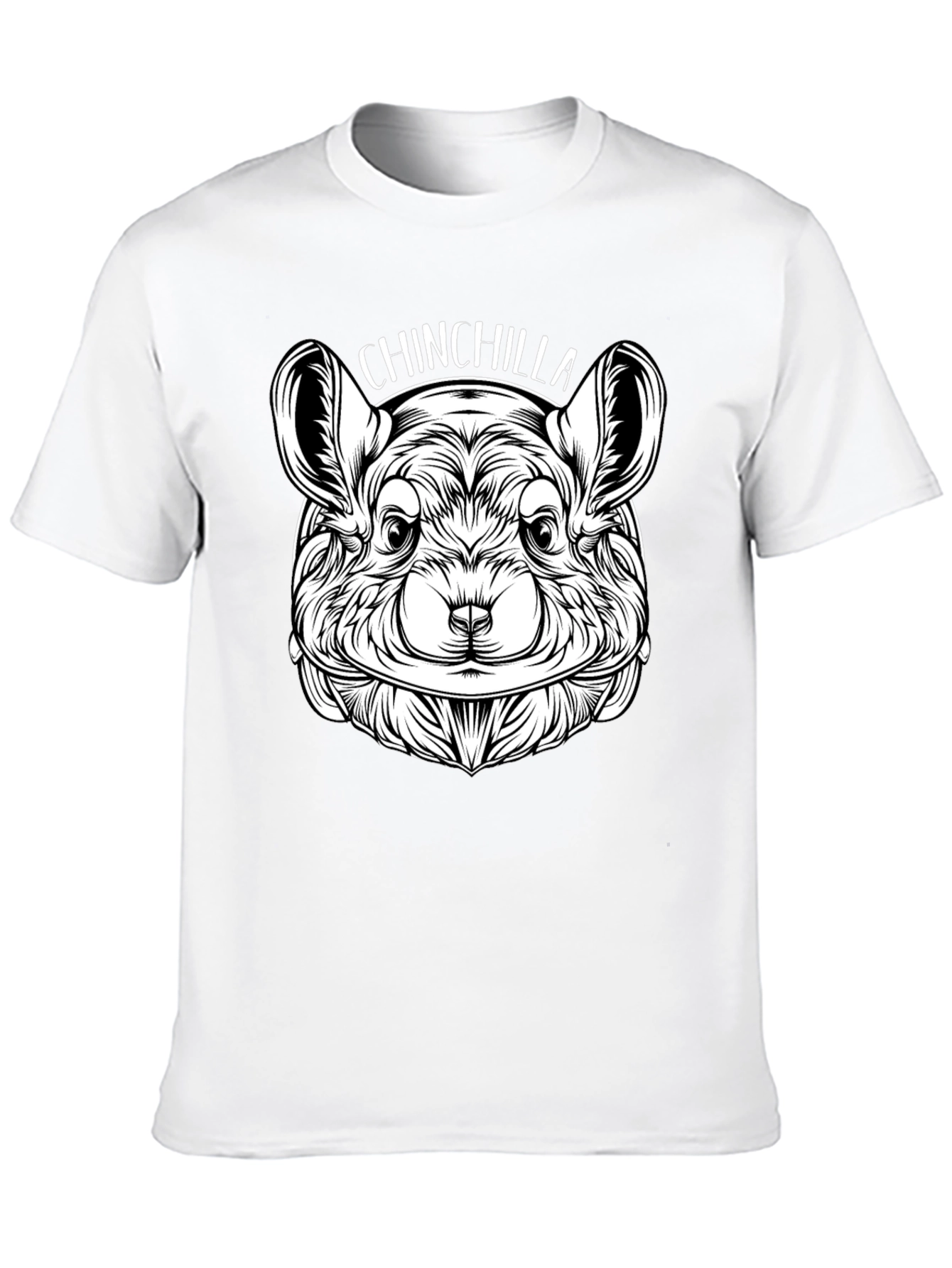 Chinchilla Graphic Print Crew Neck T-Shirt