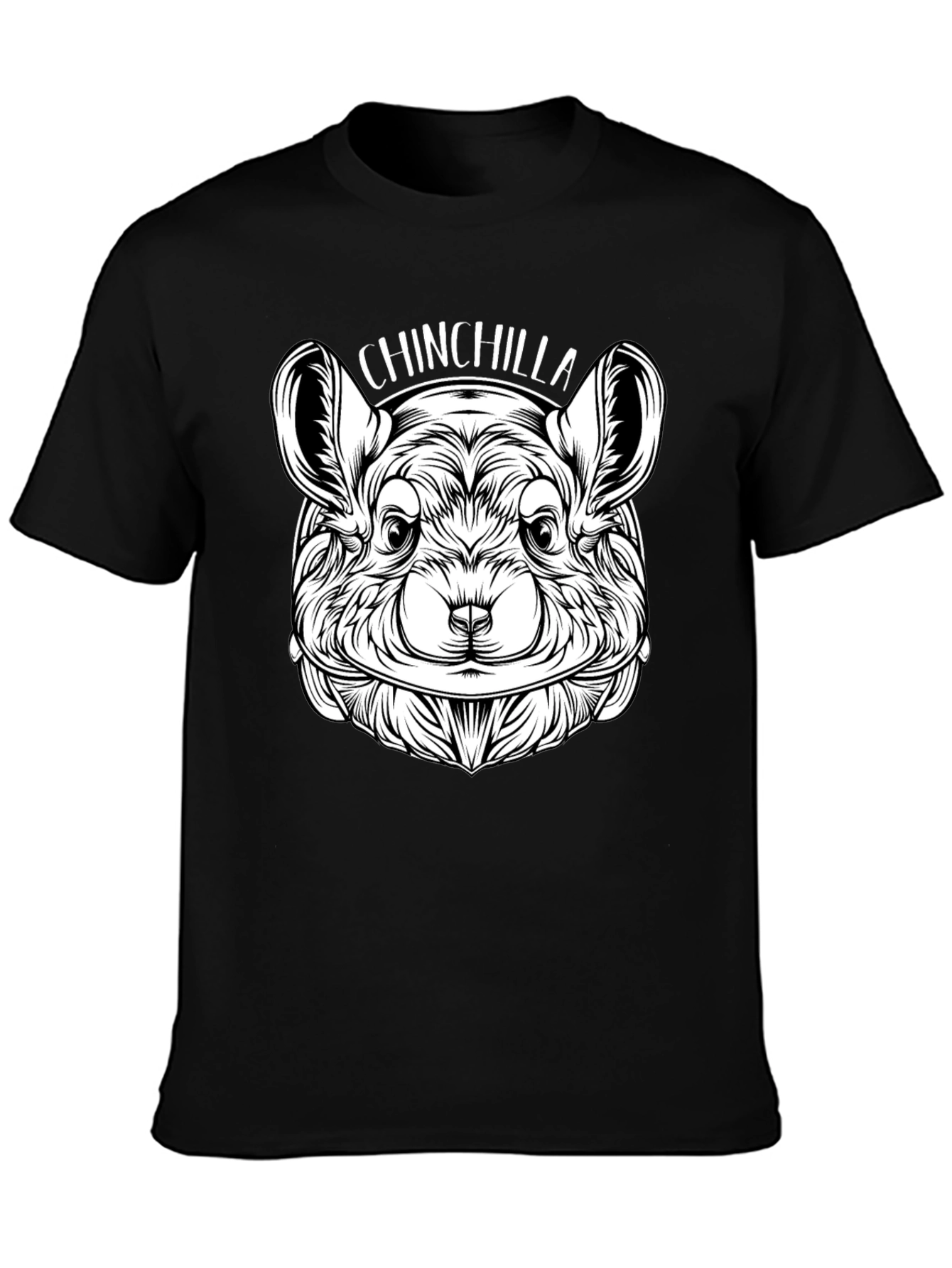 Chinchilla Graphic Print Crew Neck T-Shirt