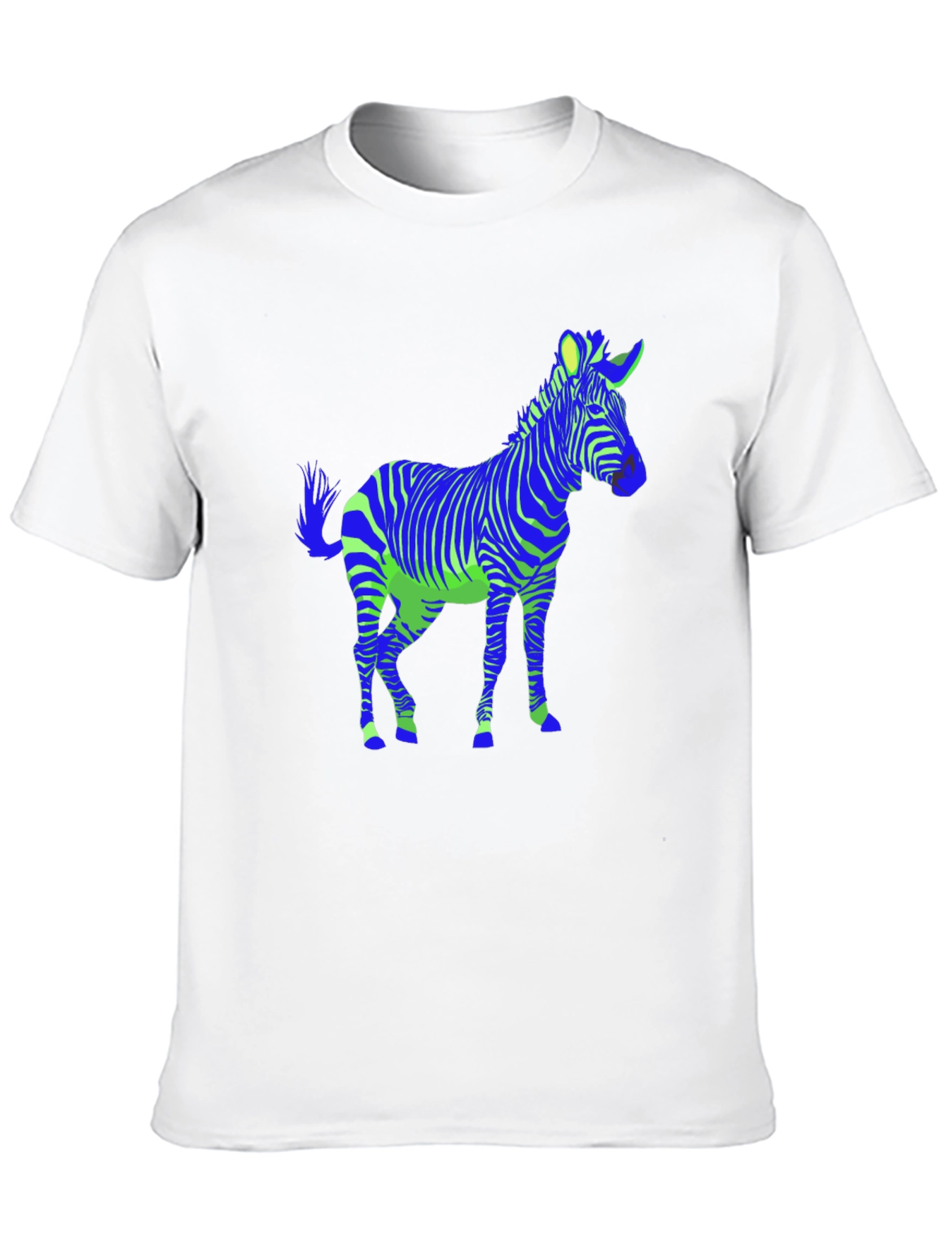 Zebra Graphic Black Tee - Mens Casual Shirt