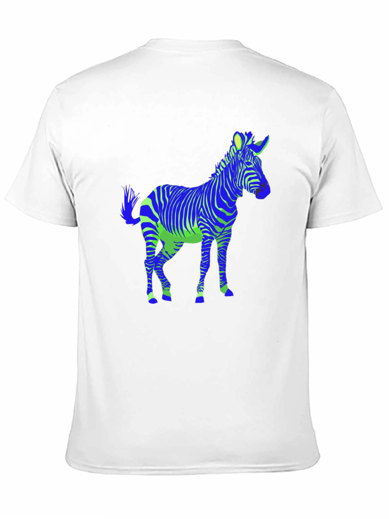 Zebra Graphic Black Tee - Mens Casual Shirt