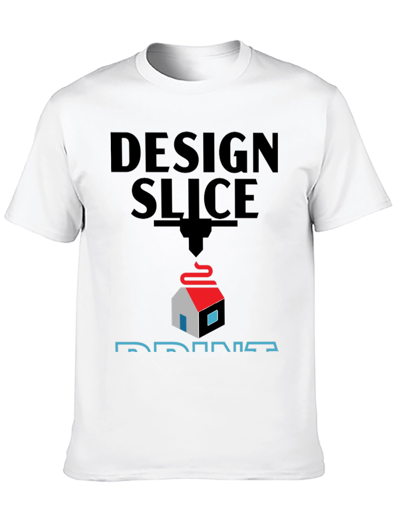 Design Slice Print T-Shirt - 3D Printing Apparel