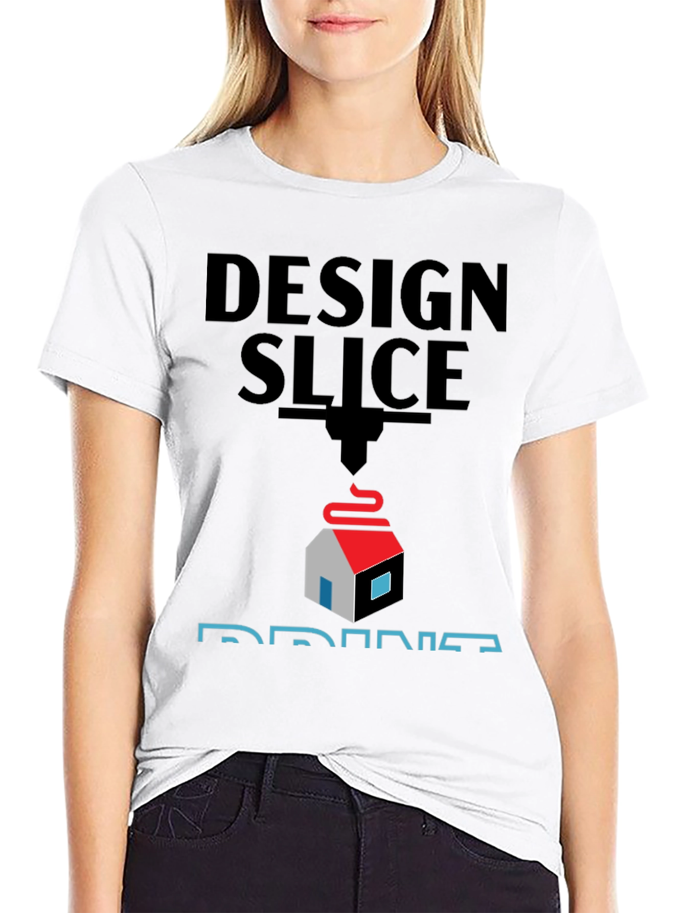 Design Slice Print T-Shirt - 3D Printing Apparel