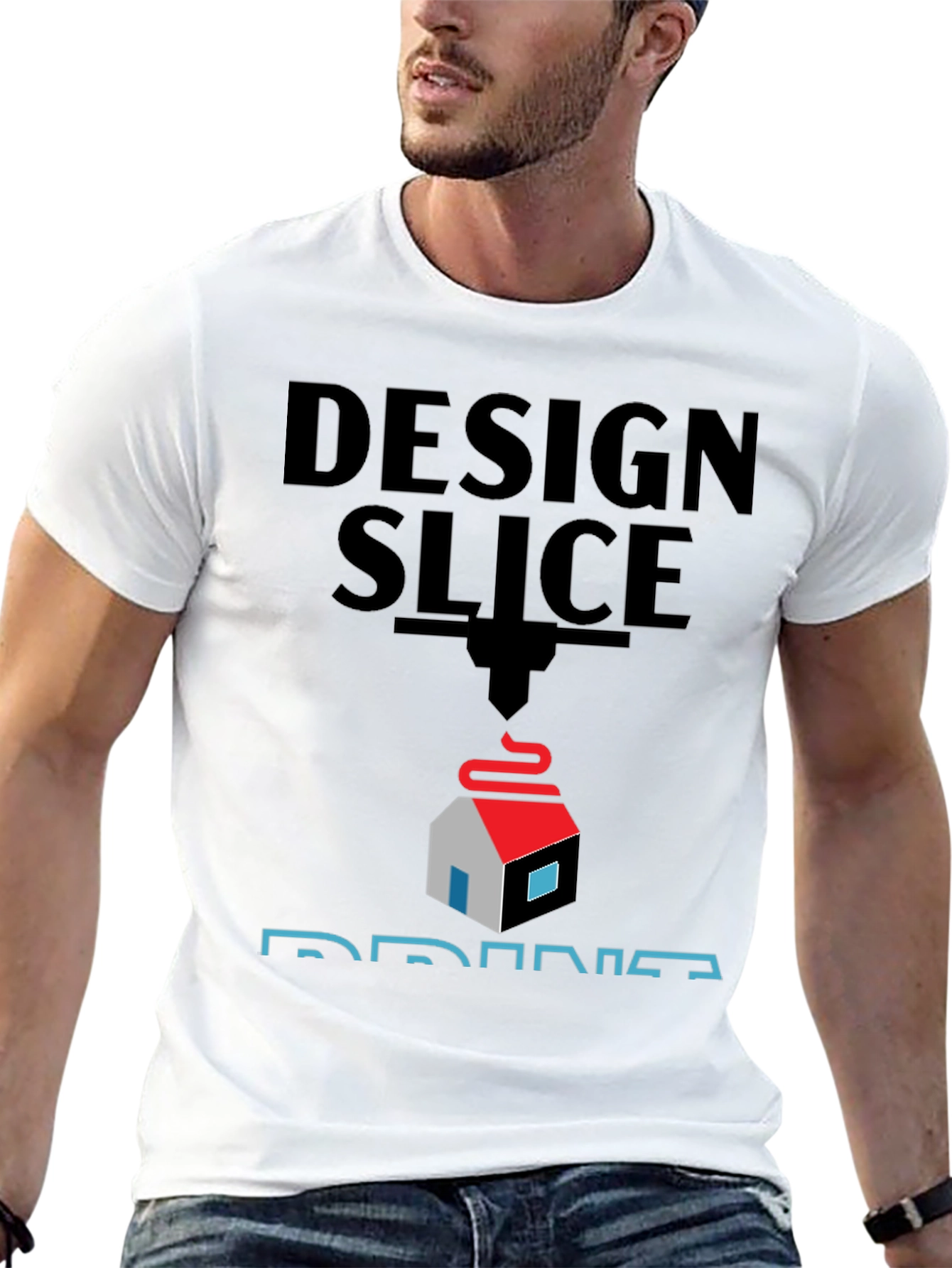 Design Slice Print T-Shirt - 3D Printing Apparel