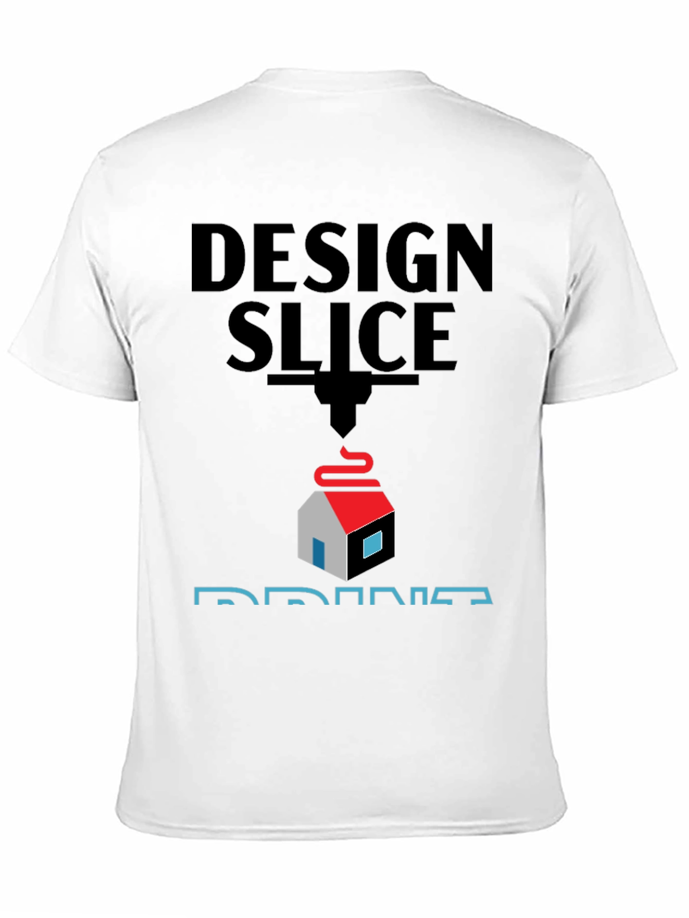 Design Slice Print T-Shirt - 3D Printing Apparel