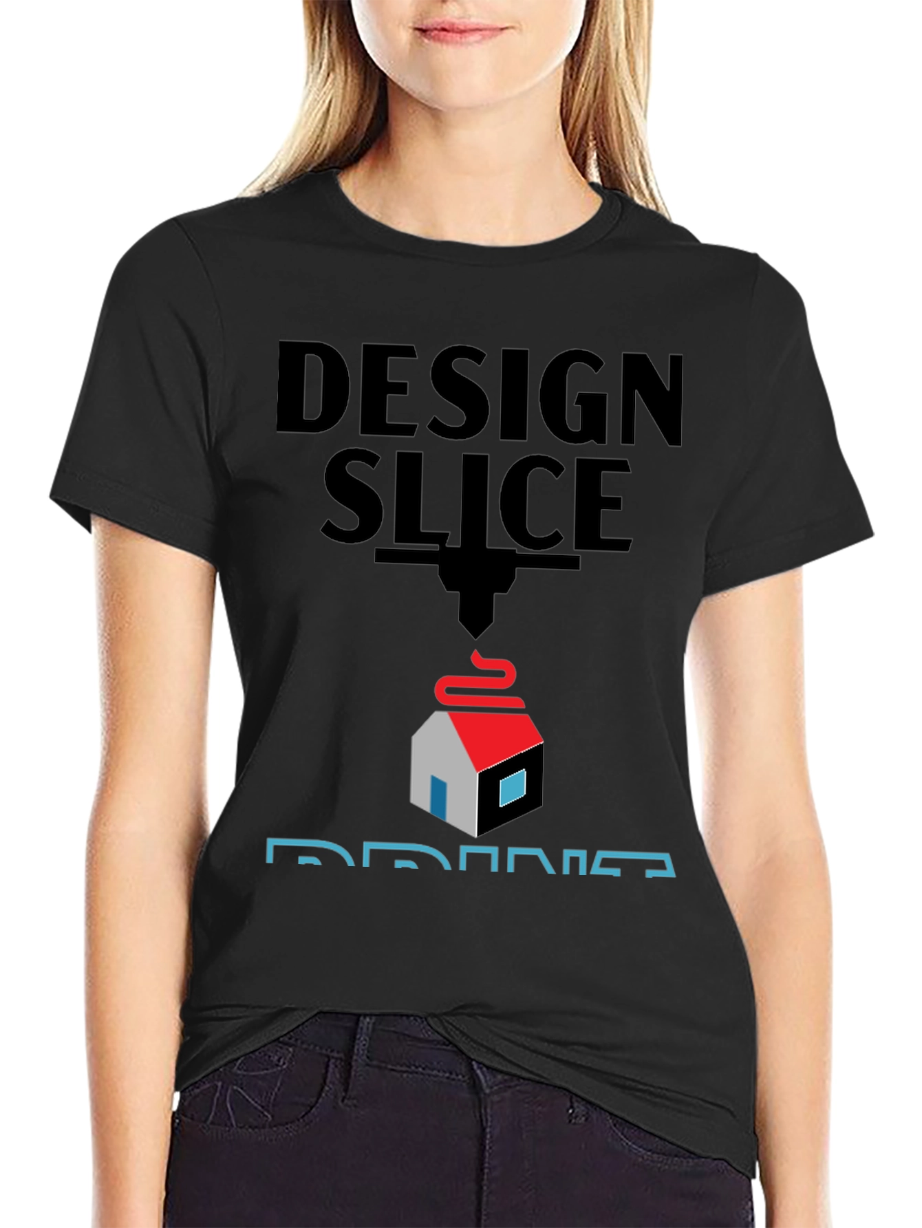 Design Slice Print T-Shirt - 3D Printing Apparel
