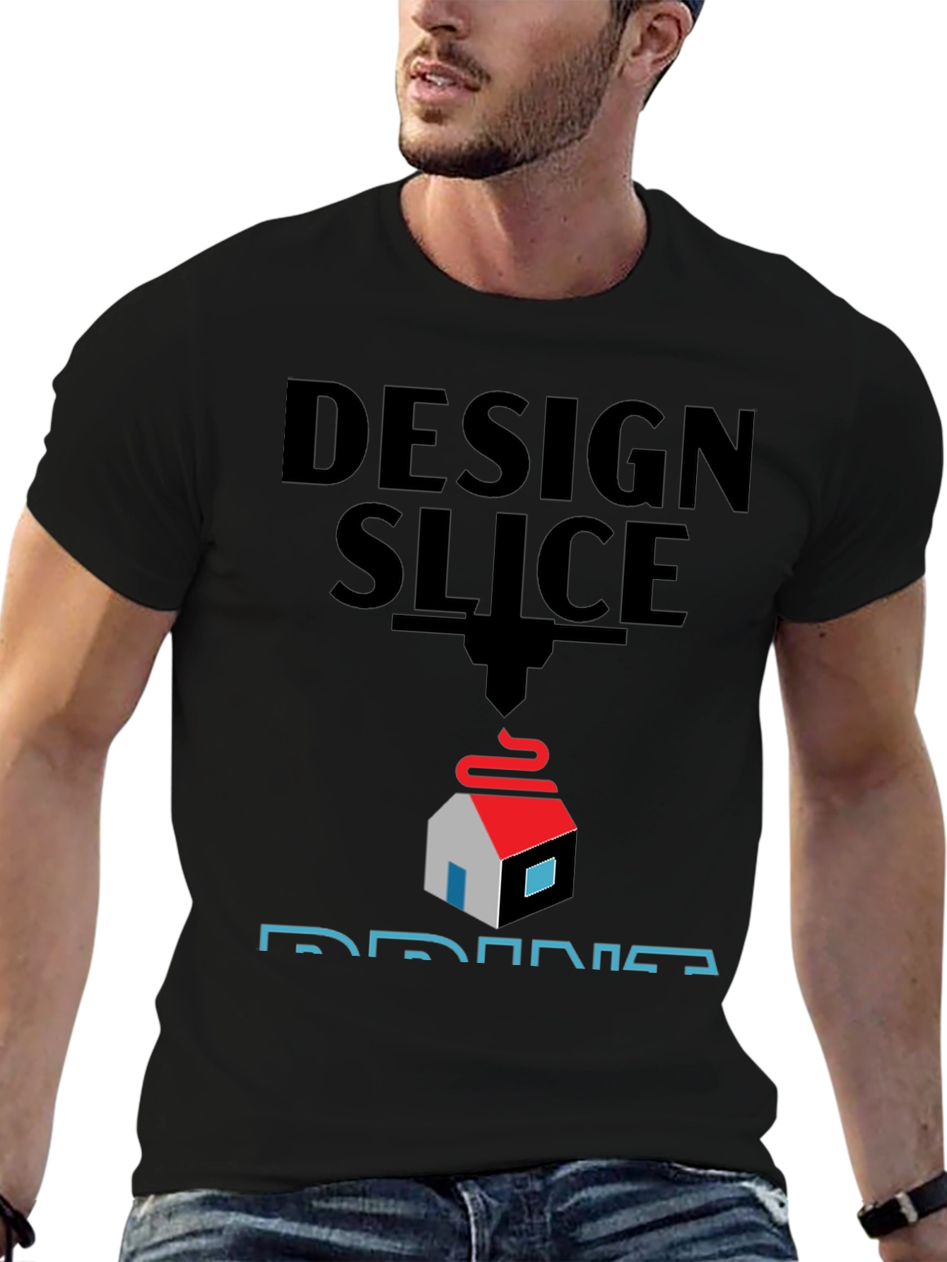 Design Slice Print T-Shirt - 3D Printing Apparel
