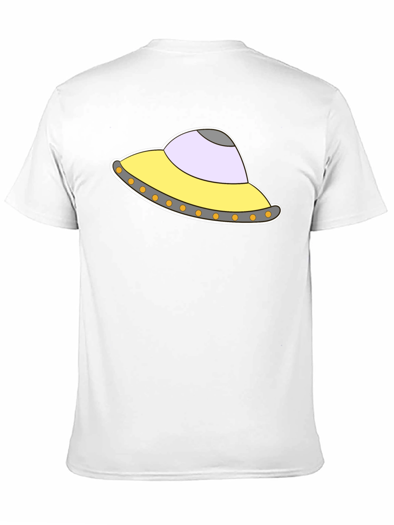 UFO Graphic Tee - Black Cotton Blend T-Shirt