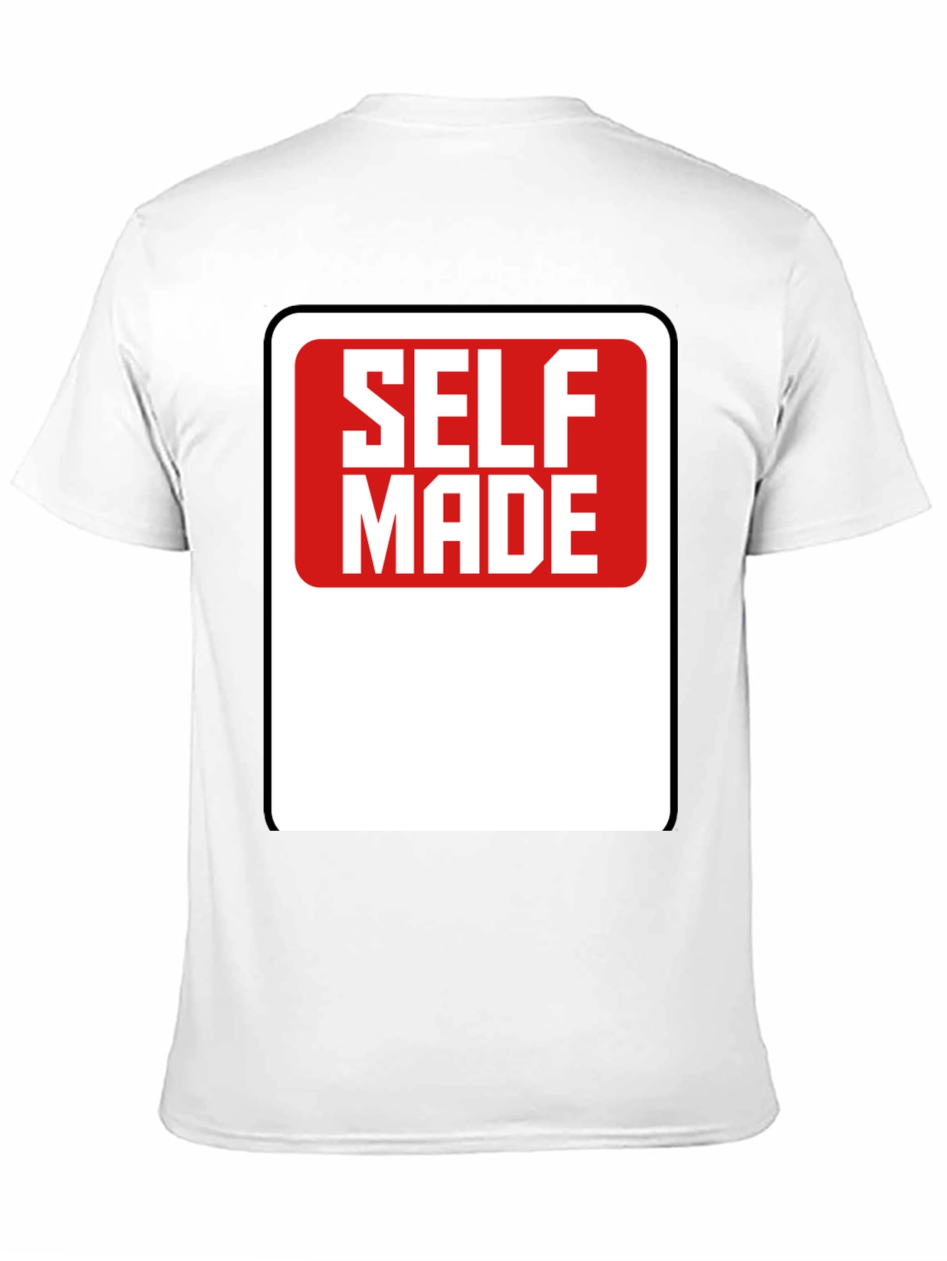Self Made Graphic T-Shirt - Black Cotton Tee