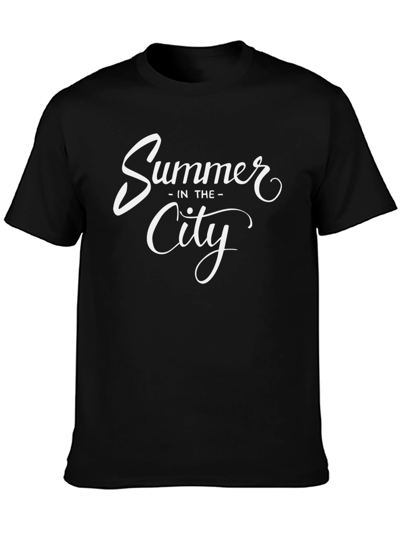 Summer in the City Black Graphic Tee