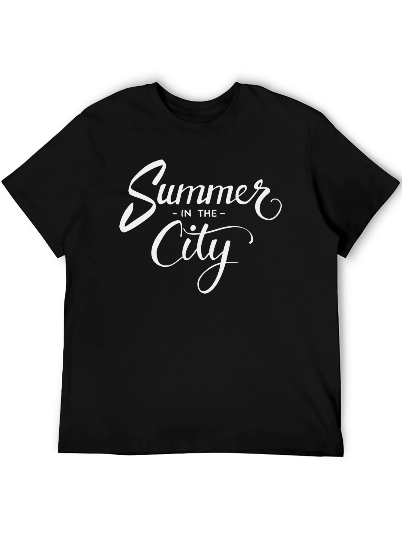 Summer in the City Black Graphic Tee