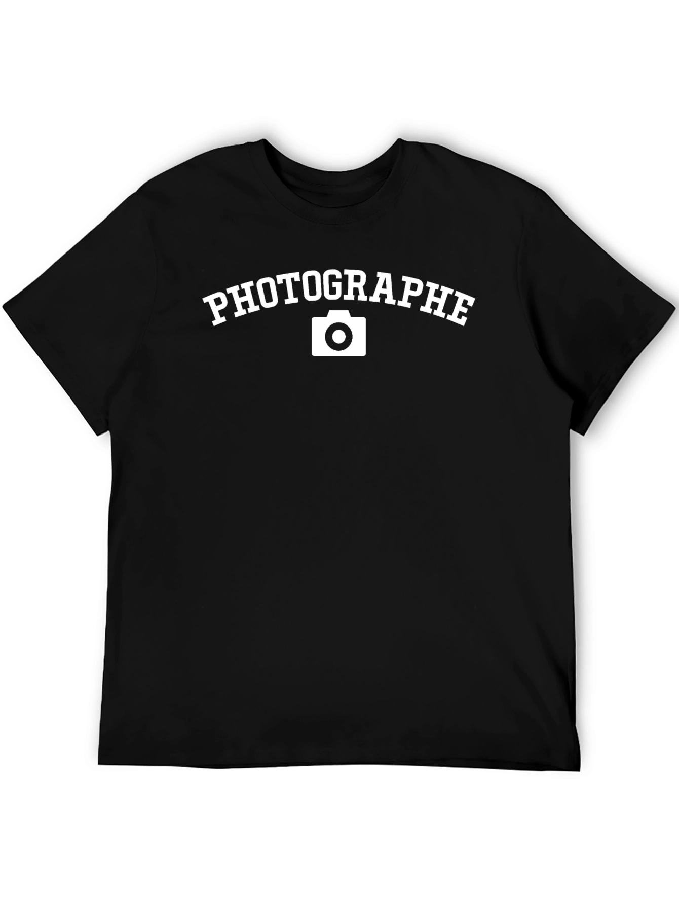 Photographe Black Crew Neck T-Shirt