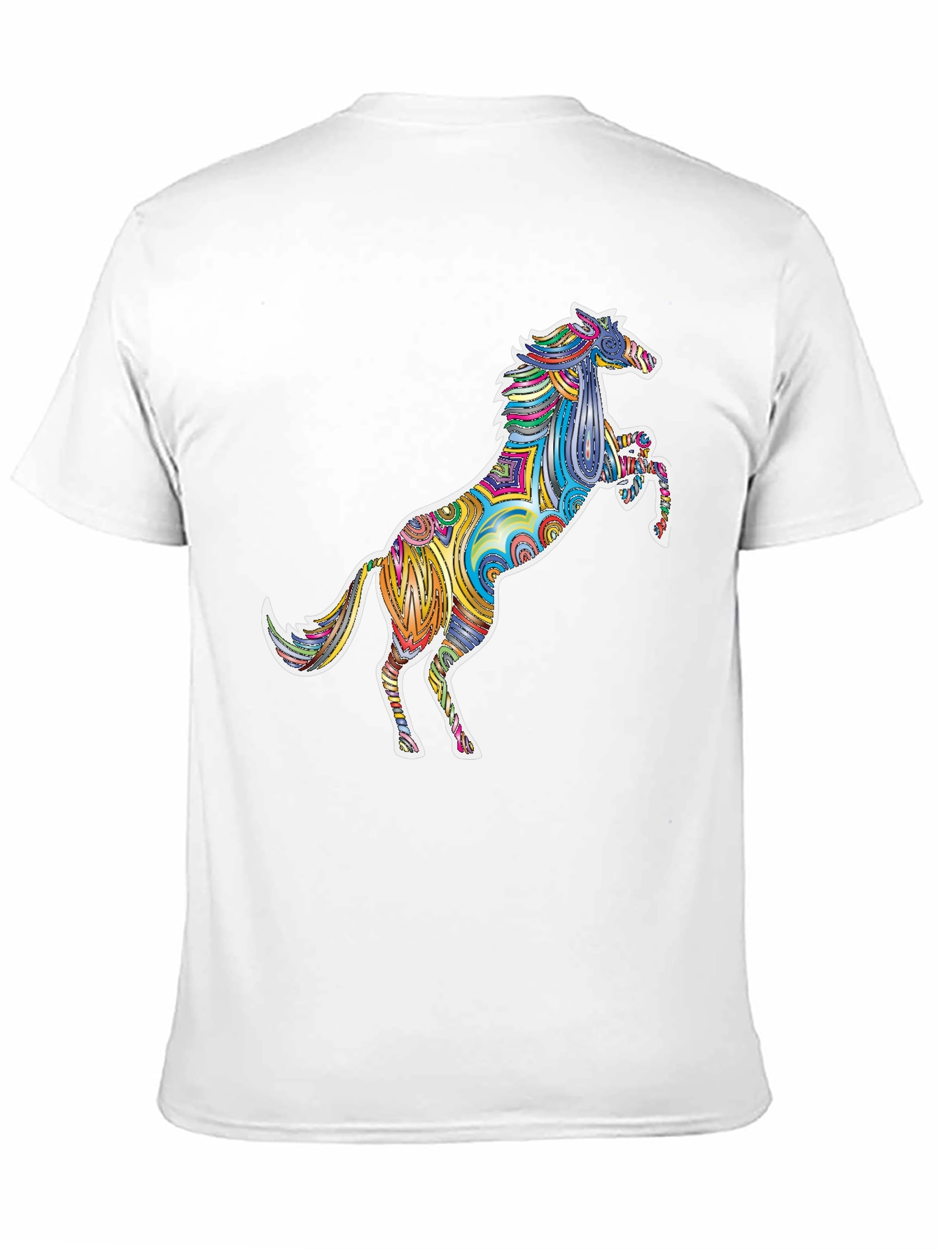 Psychedelic Horse Graphic T-Shirt - Bold Statement Tee