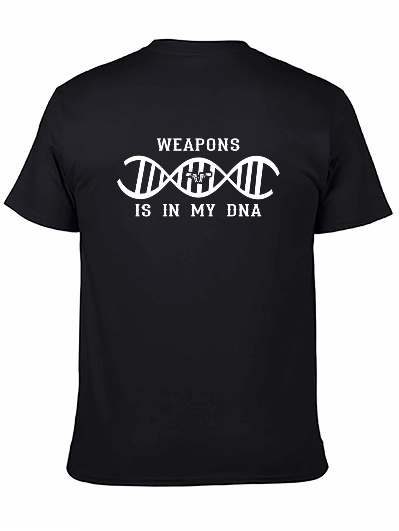 Weapons In My DNA - Black Cotton T-Shirt