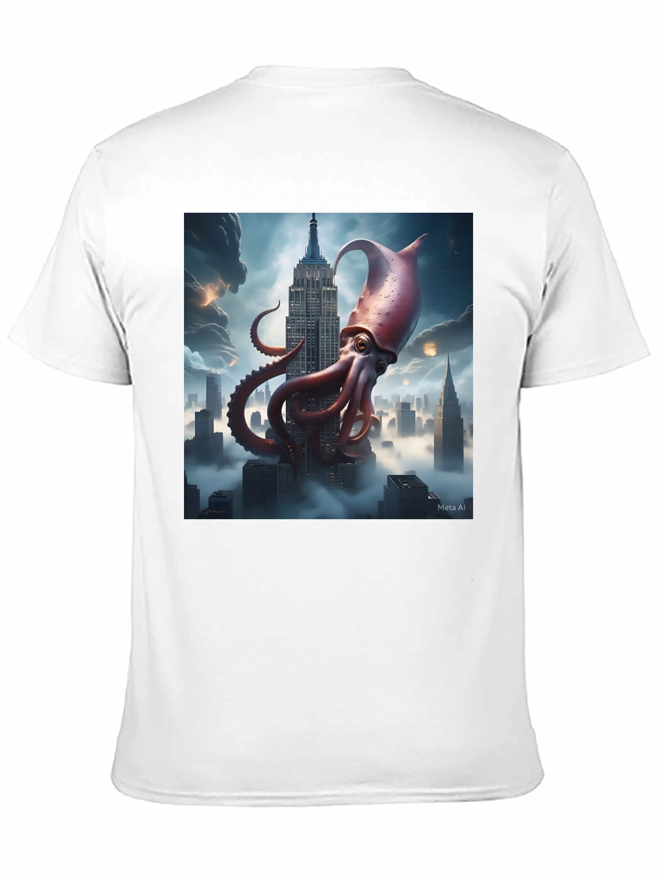 Giant Squid City Tee - Kraken Empire State Shirt