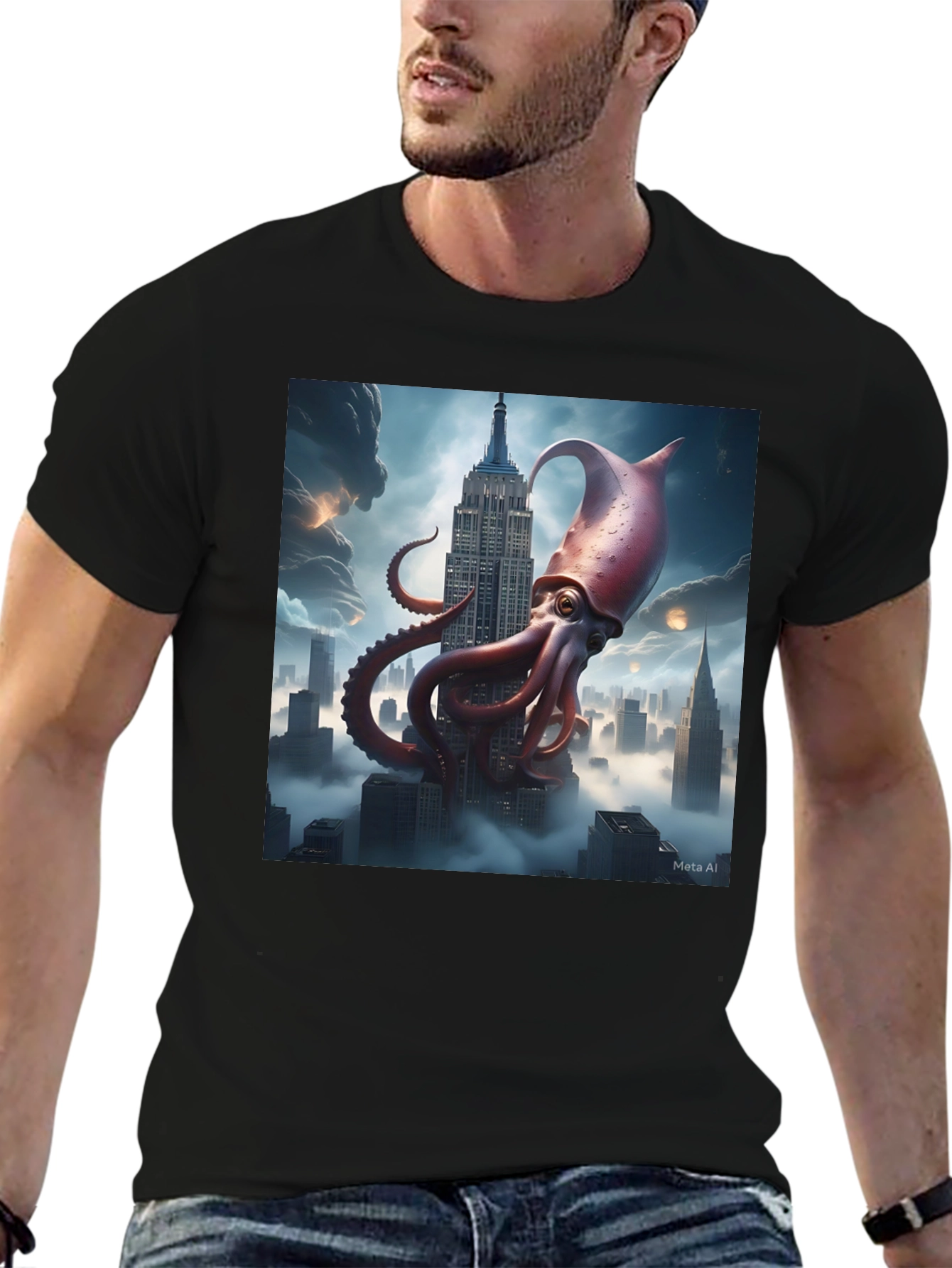 Giant Squid City Tee - Kraken Empire State Shirt