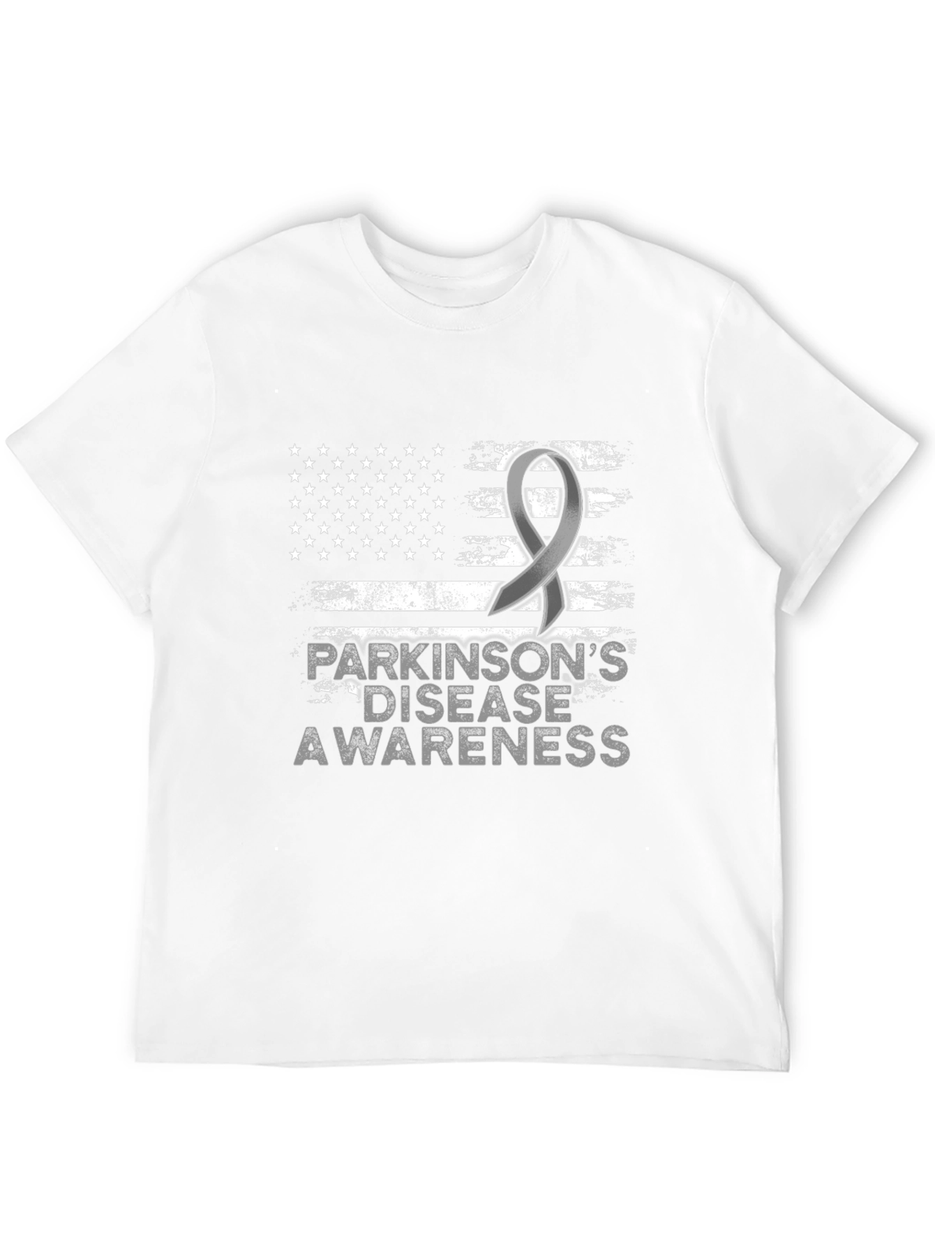 Parkinsons Awareness USA Flag T-Shirt