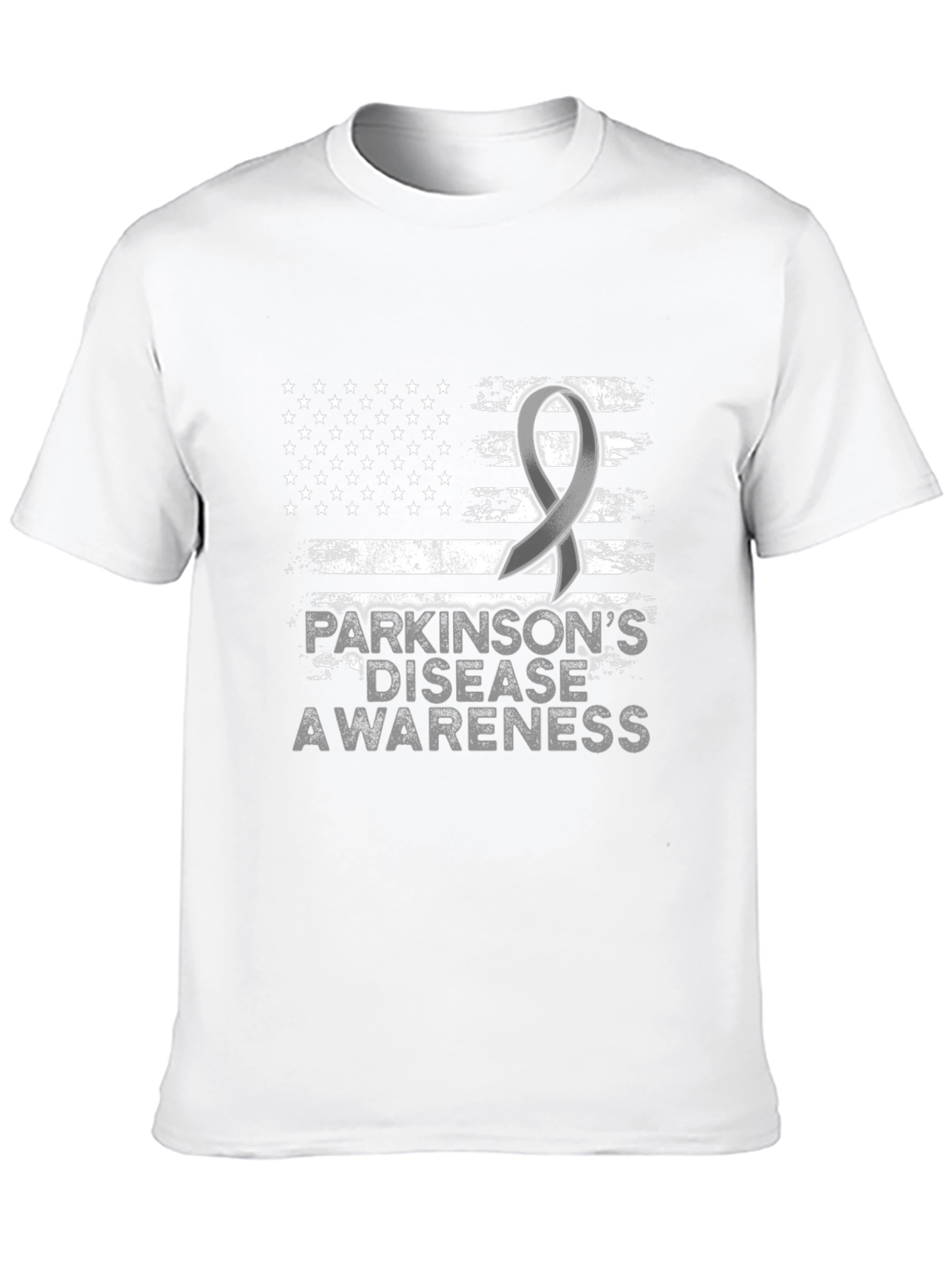 Parkinsons Awareness USA Flag T-Shirt
