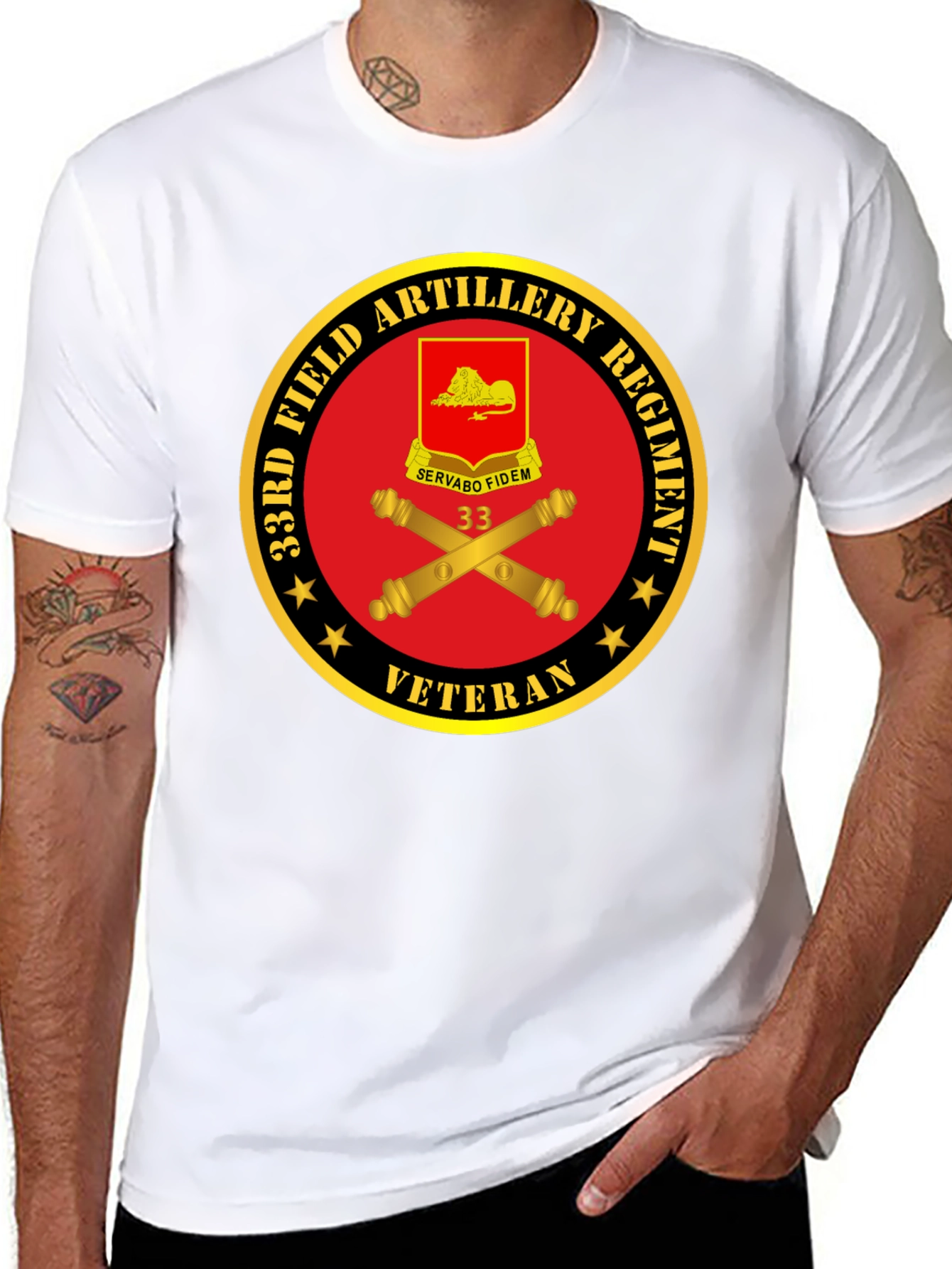 33rd Field Artillery Regiment Veteran T-Shirt