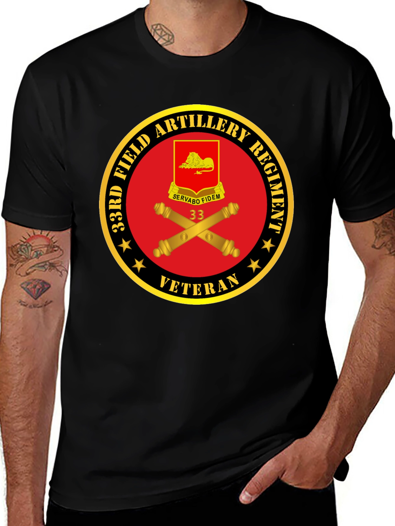33rd Field Artillery Regiment Veteran T-Shirt