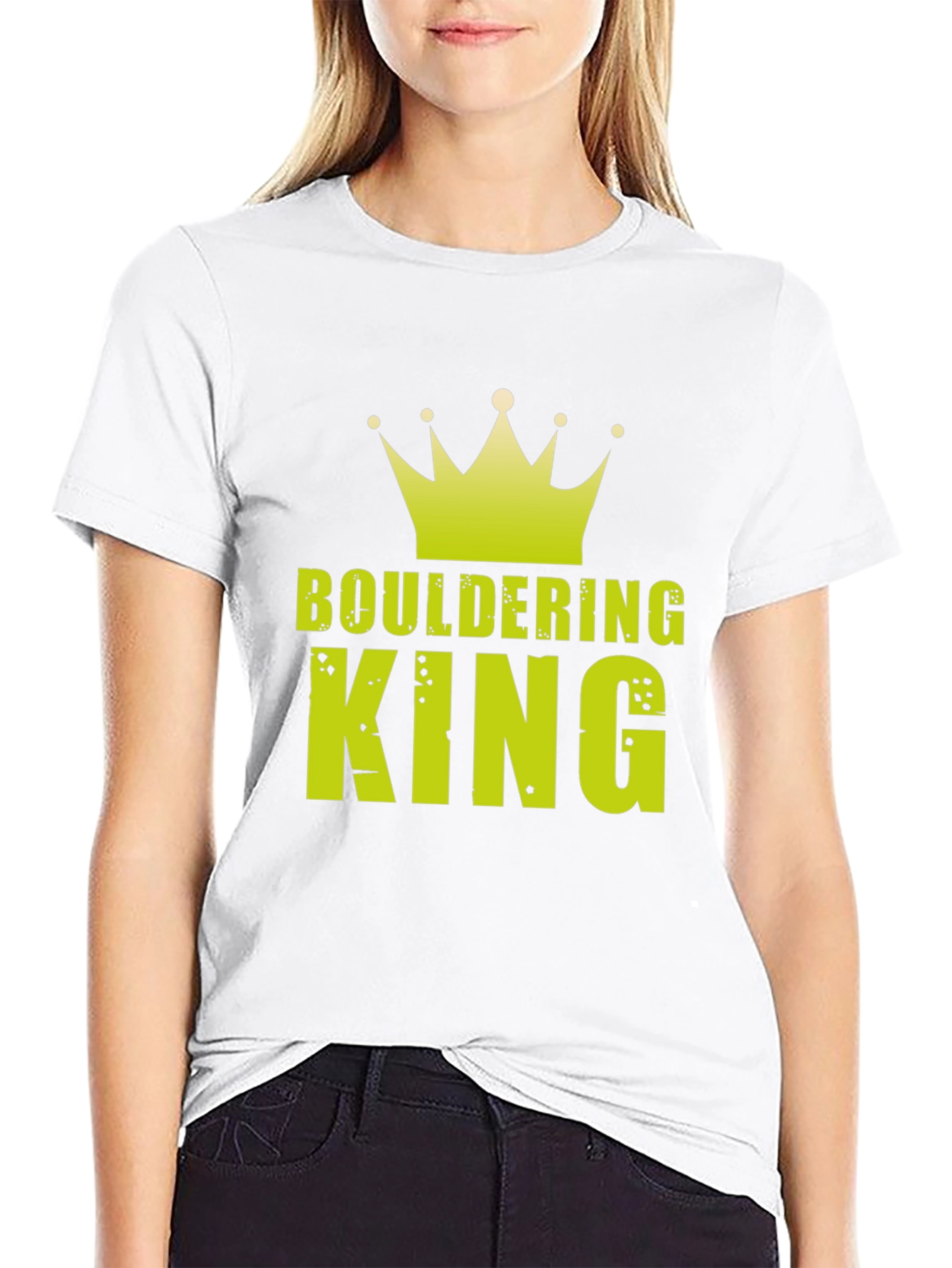 Bouldering King Graphic Tee - Rock Climbing Shirt