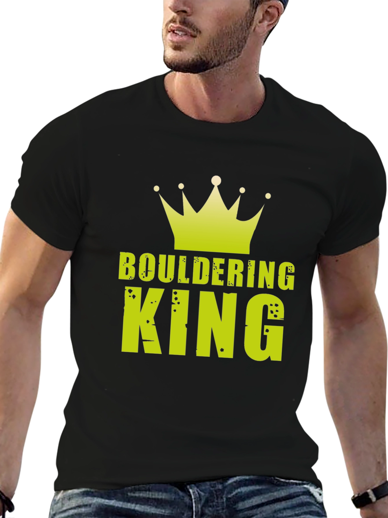 Bouldering King Graphic Tee - Rock Climbing Shirt