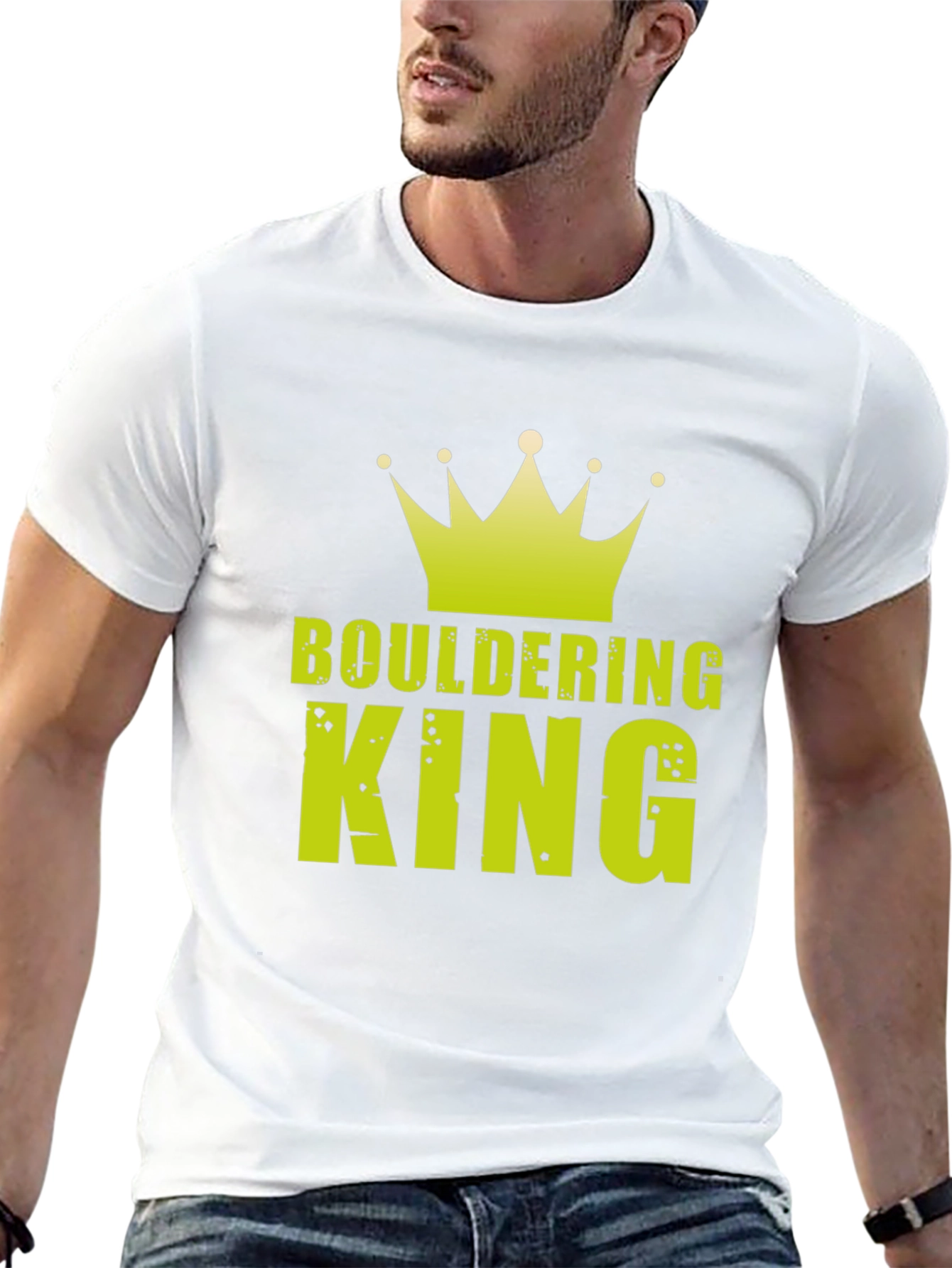 Bouldering King Graphic Tee - Rock Climbing Shirt