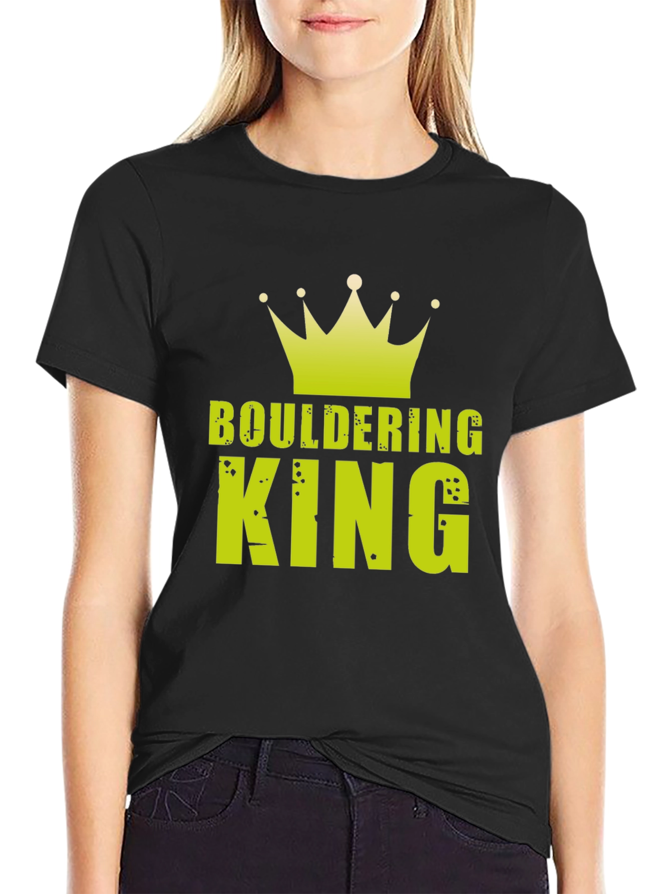 Bouldering King Graphic Tee - Rock Climbing Shirt
