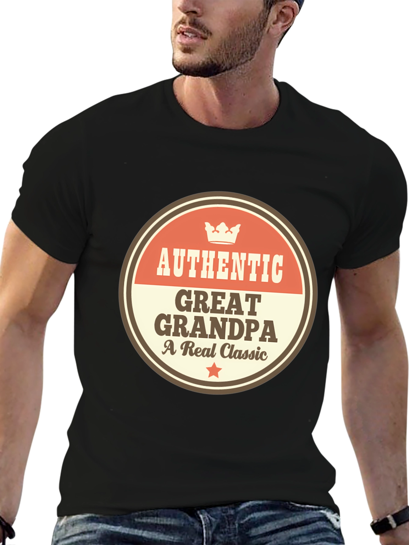 Authentic Great Grandpa T-Shirt - A Real Classic Tee