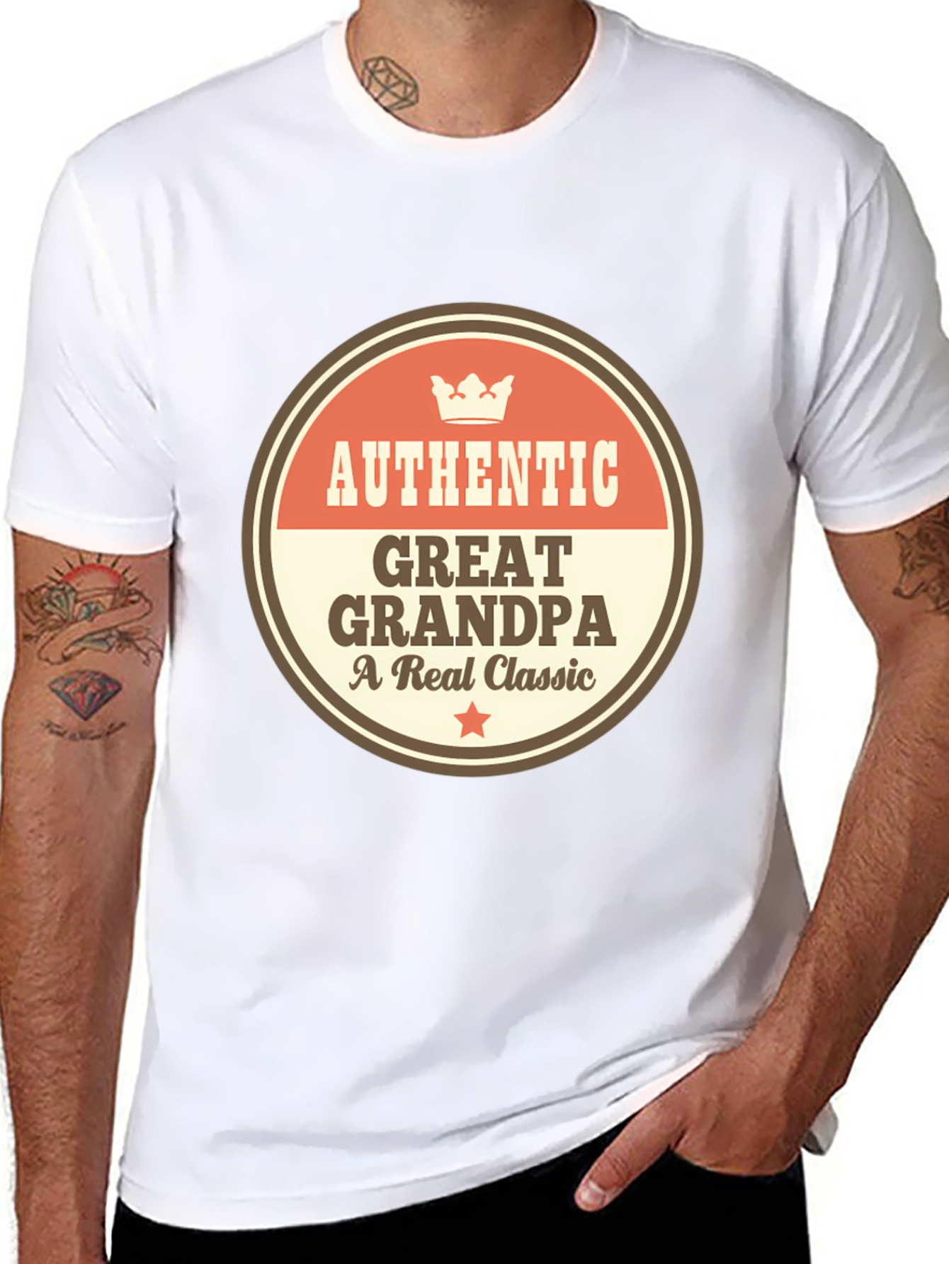 Authentic Great Grandpa T-Shirt - A Real Classic Tee