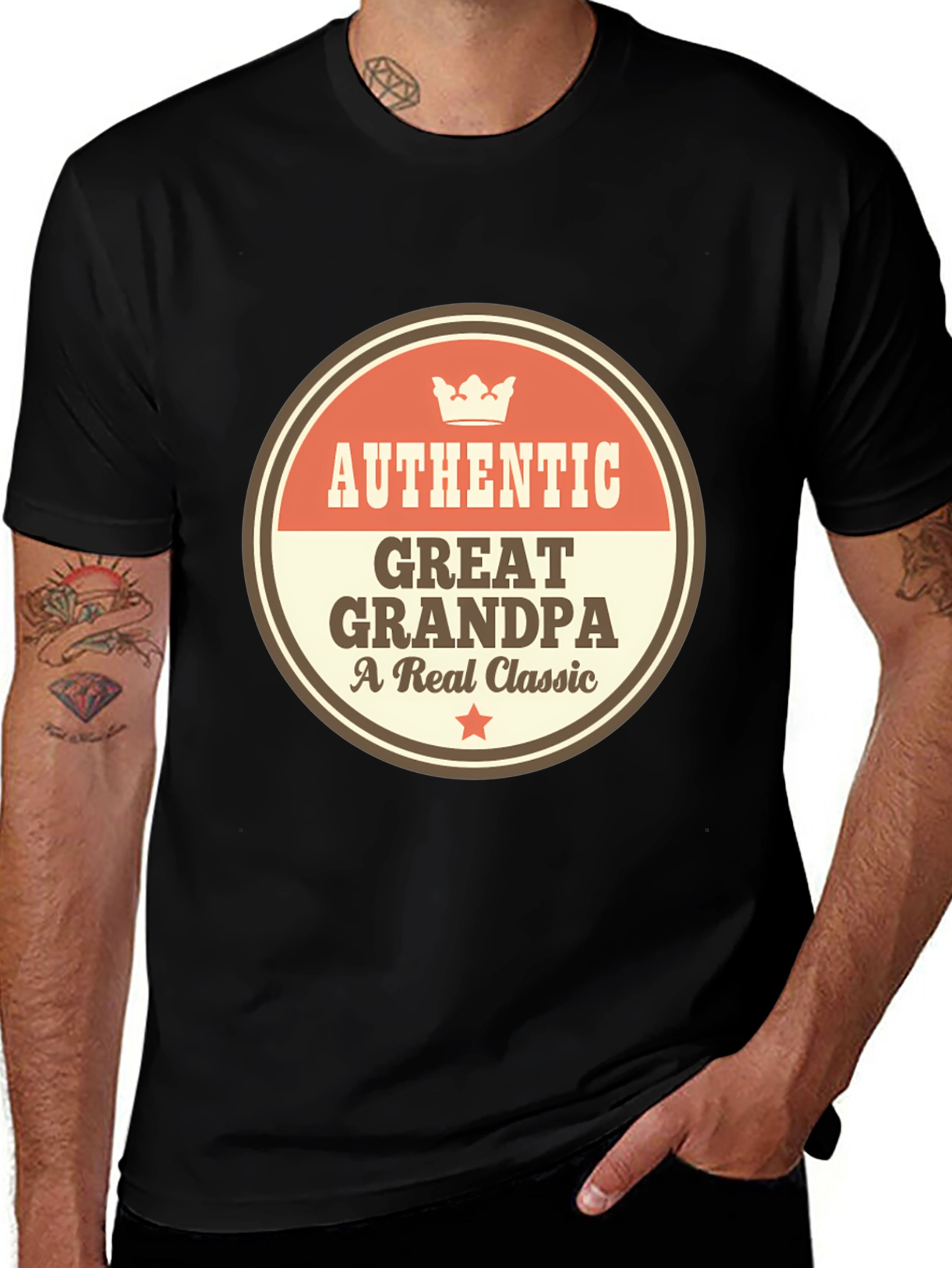 Authentic Great Grandpa T-Shirt - A Real Classic Tee