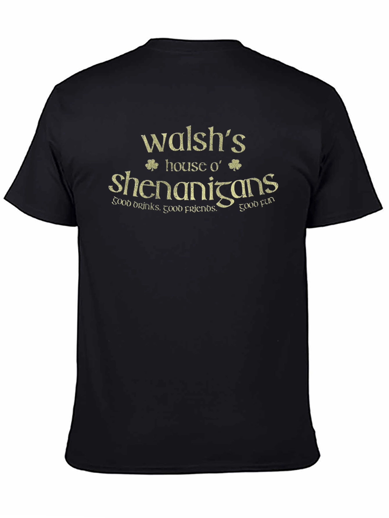 Walshs House o Shenanigans Black T-Shirt