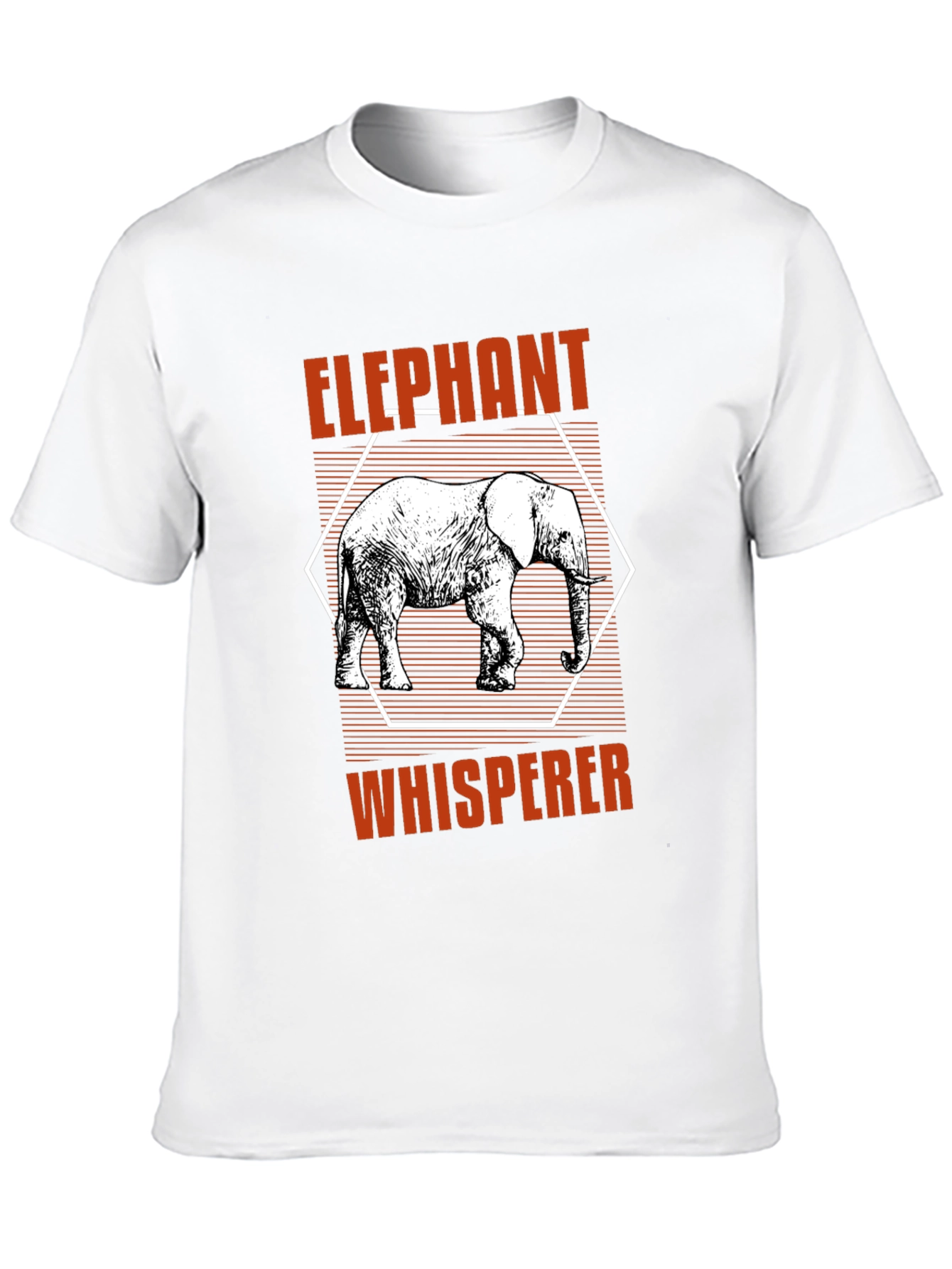 Elephant Whisperer Graphic T-Shirt - Black Cotton Tee